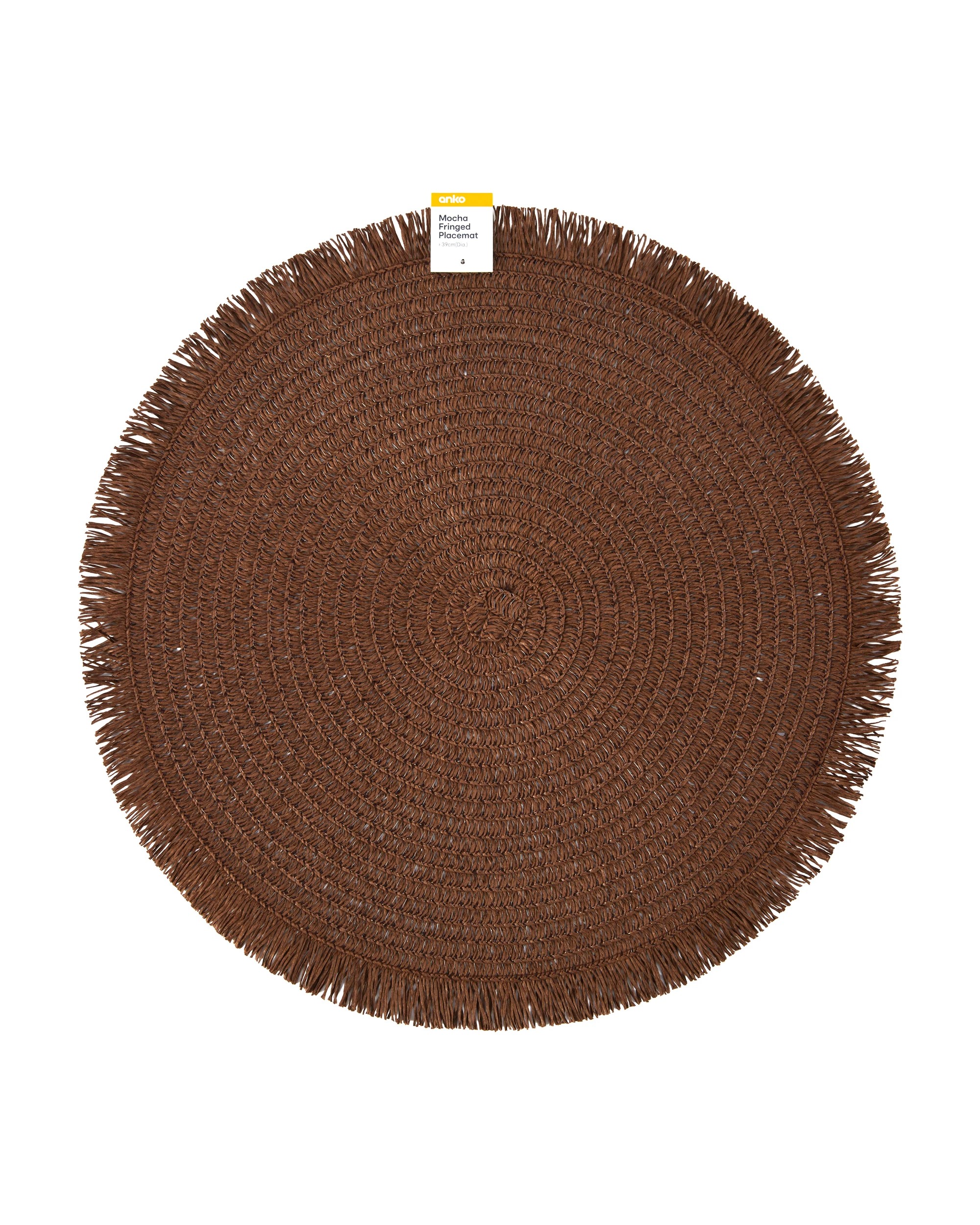 3 Mocha Fringed Placemat, 3 of 3