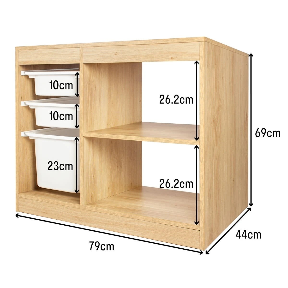 9 Kids Storage Unit with 3 Tubs, 9 of 9