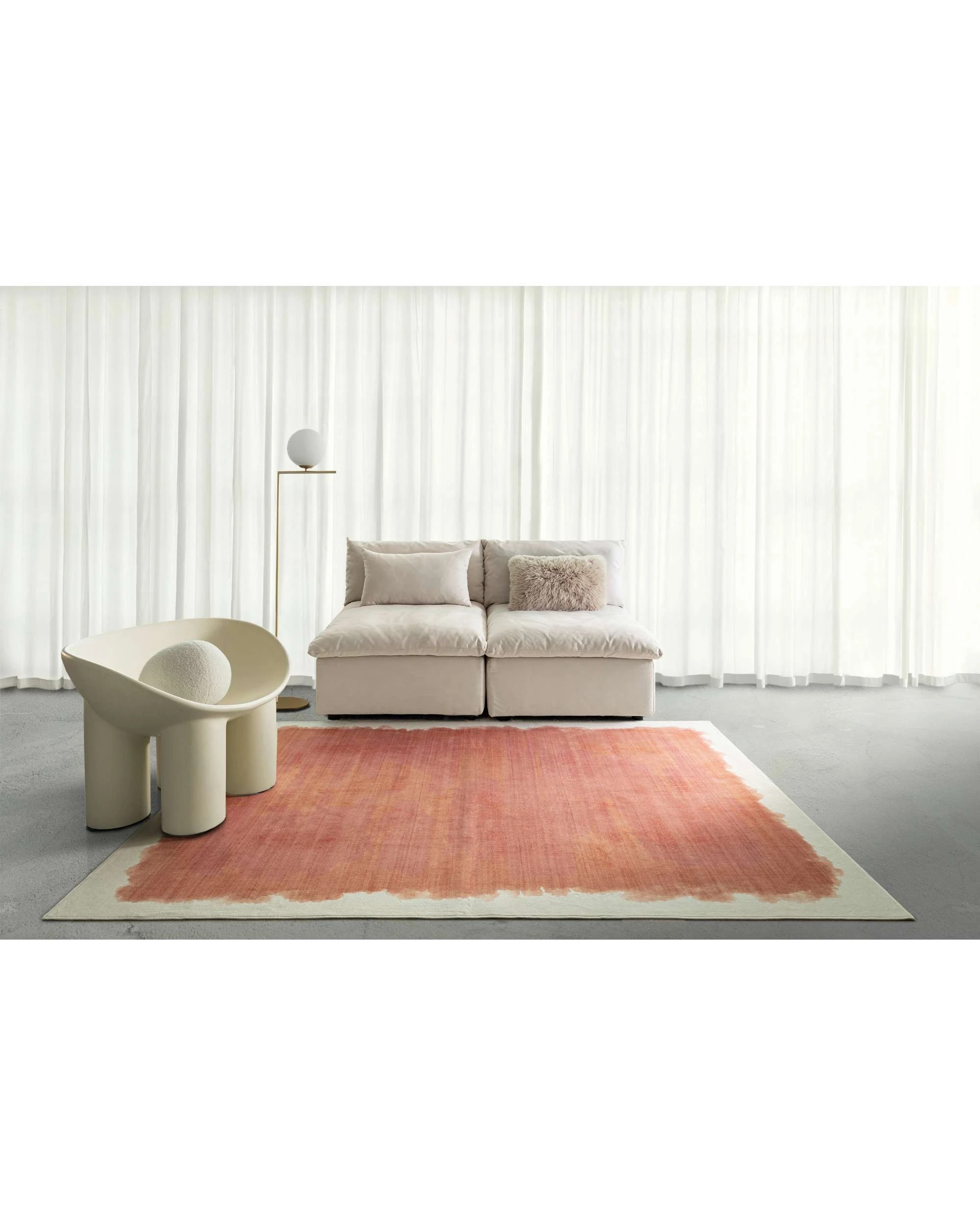 2 Loopsie Taranto Printed Washable Rug-370cm x 270cm - Orange, 2 of 9