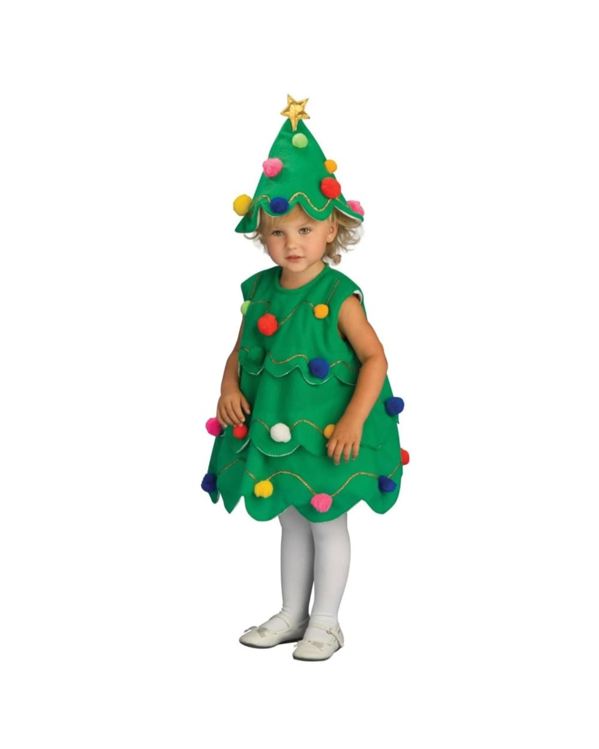 1 Little Christmas Tree Child Costume Size Toddler 1-2 Years, 1 of 2