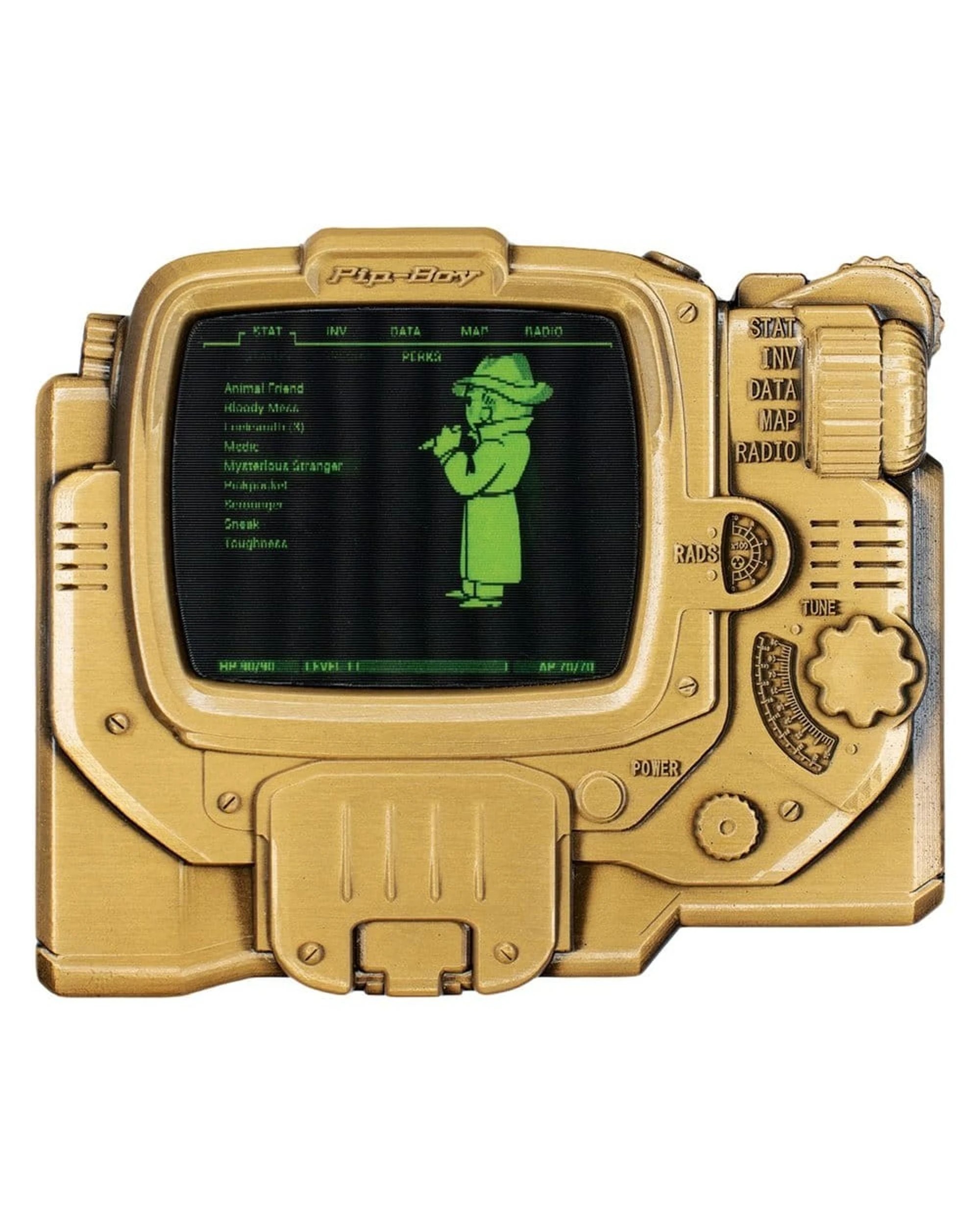 Fanattik Fallout Pip Boy Lenticular Ingot Mysterious Stranger Variant ...