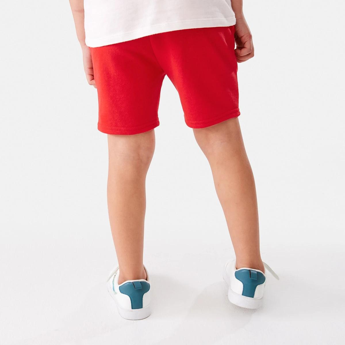 2 Graphic Knit Shorts Flame Red, 2 of 9