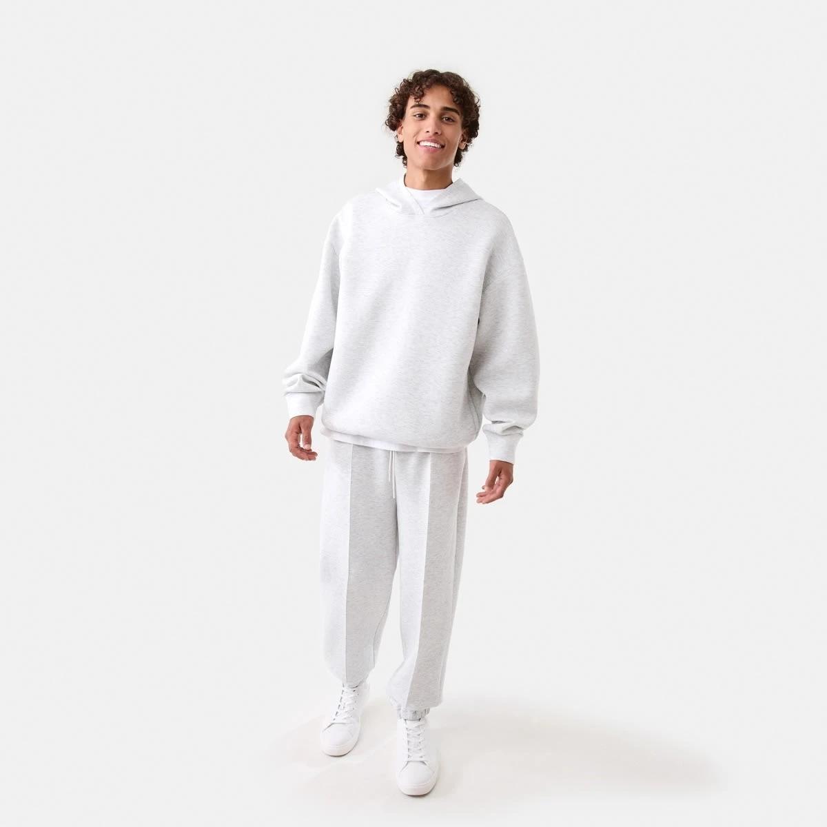 2 Oversized Scuba Hoodie WHITE MARLE, 2 of 7