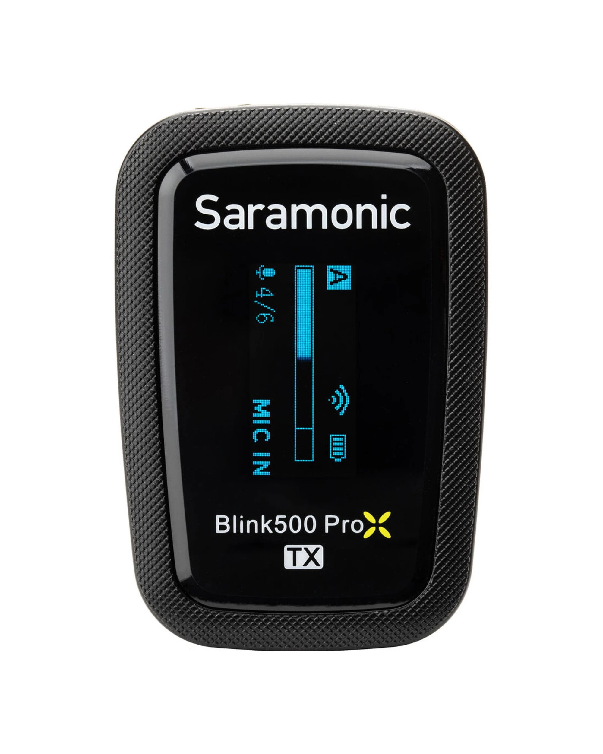 1 Saramonic Blink 500 ProX TX Transmitter with Built-In Mic and Lavalier Mic (2.4 GHz) - Black, 1 of 3