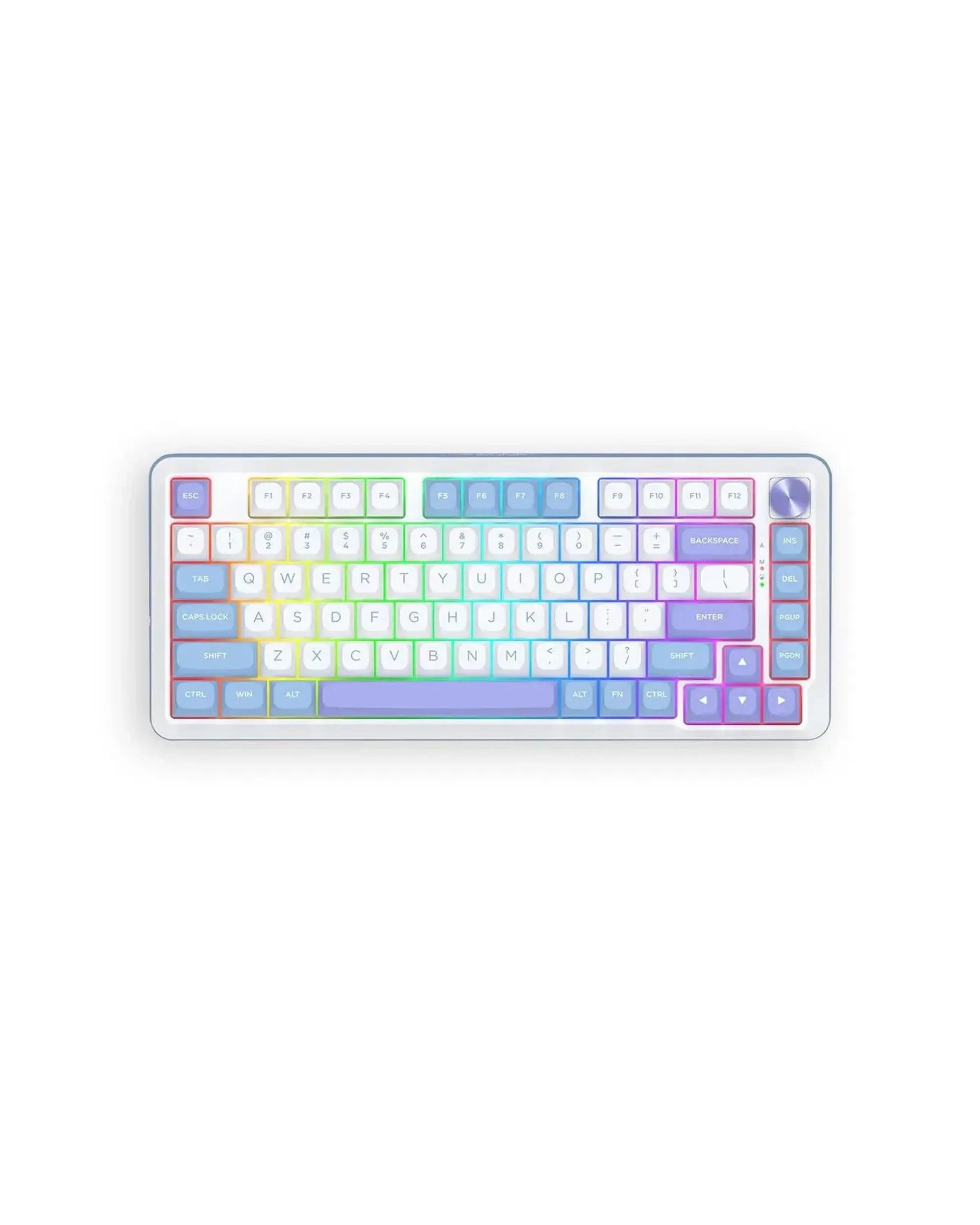 1 Redragon K681WBP RGB Pro Cyrus Purple 75% Gasket Wireless Mechanical Keyboard, 1 of 10