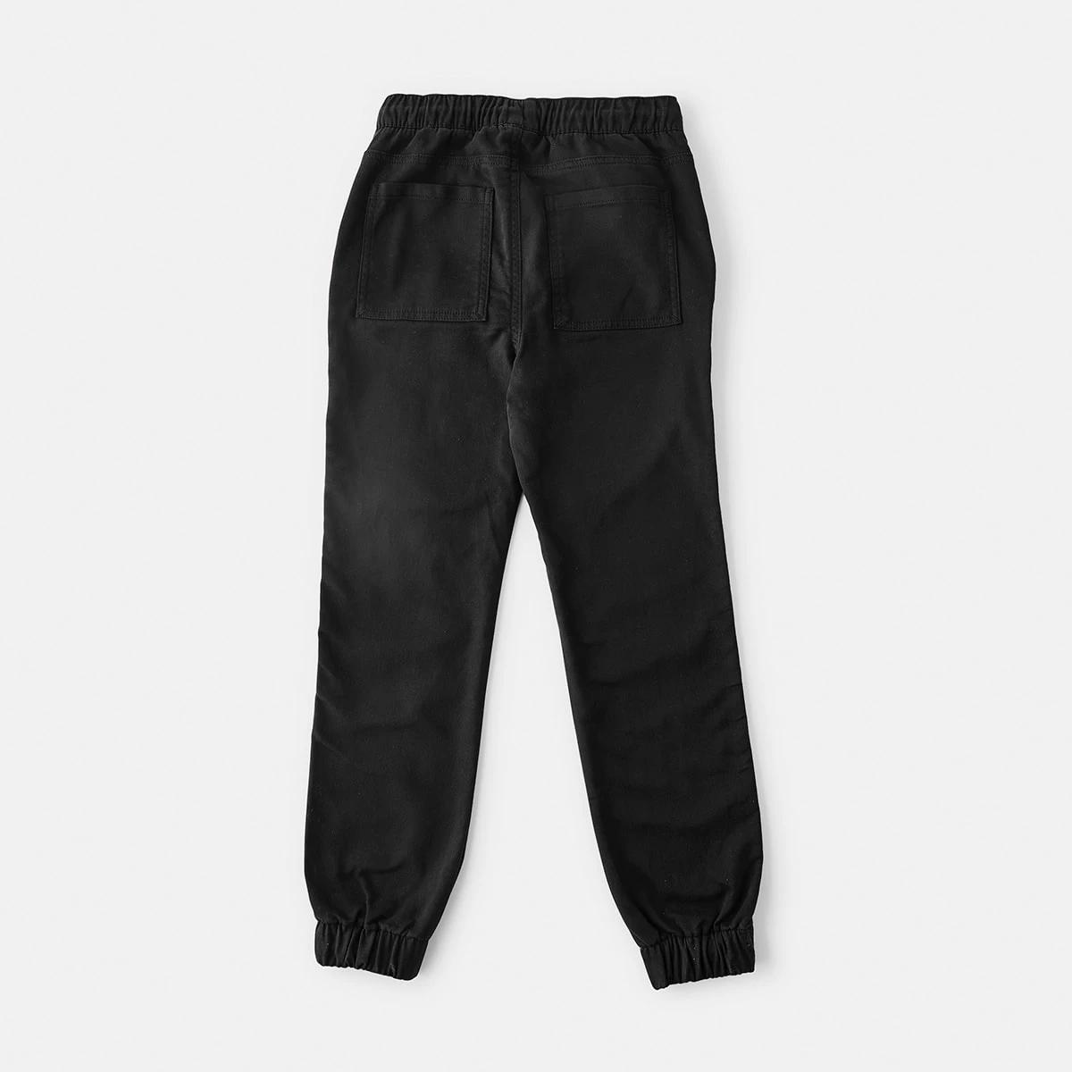 9 Pull On Bow Leg Cuff Pants Black, 9 of 9