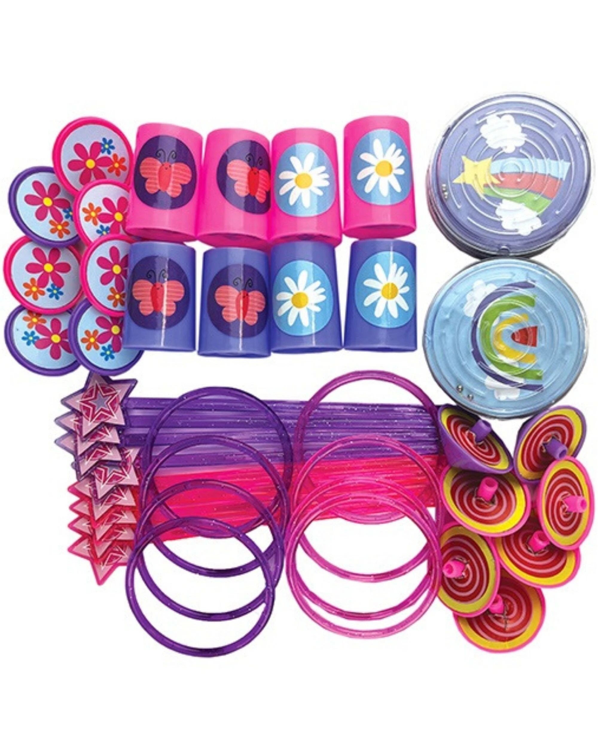 1 Artwrap Stars and Flowers Mega Value Favour Pack 48 Pieces - Multi, 1 of 3