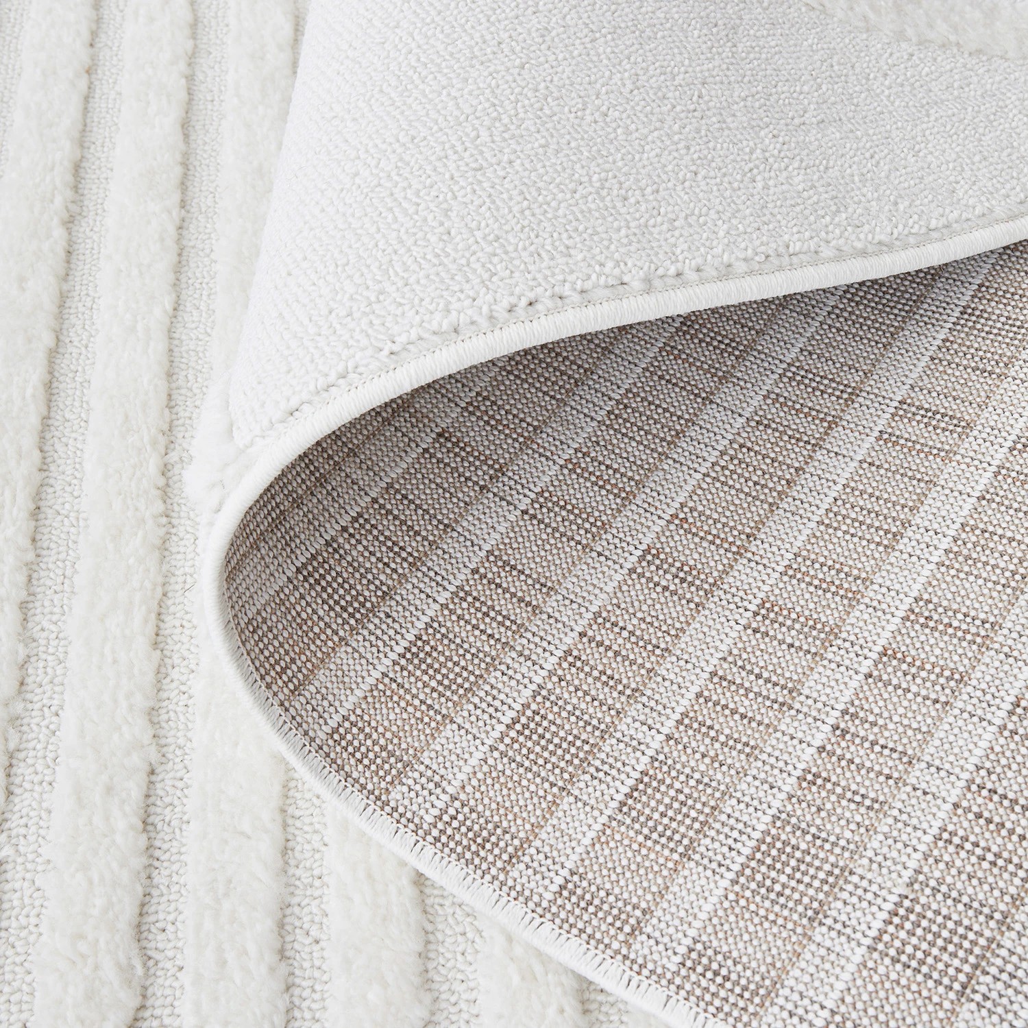 6 Common Ground Rugs Nirvana Abbey 500x80cm - Extra Large Runner Power Loomed Pet Friendly Rug - Natural, 6 of 7