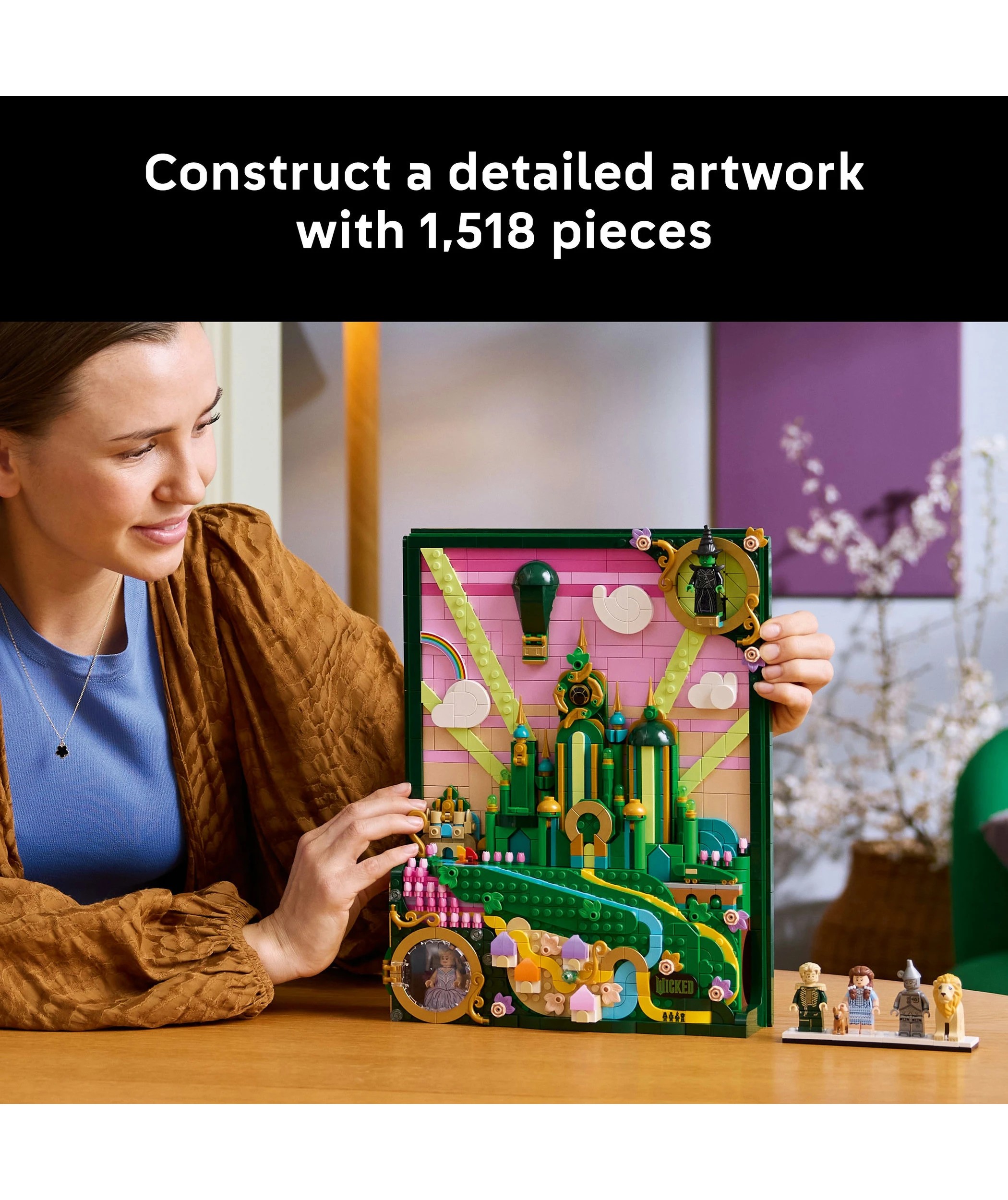 4 LEGO Wicked Emerald City Wall Art 75685, 4 of 10