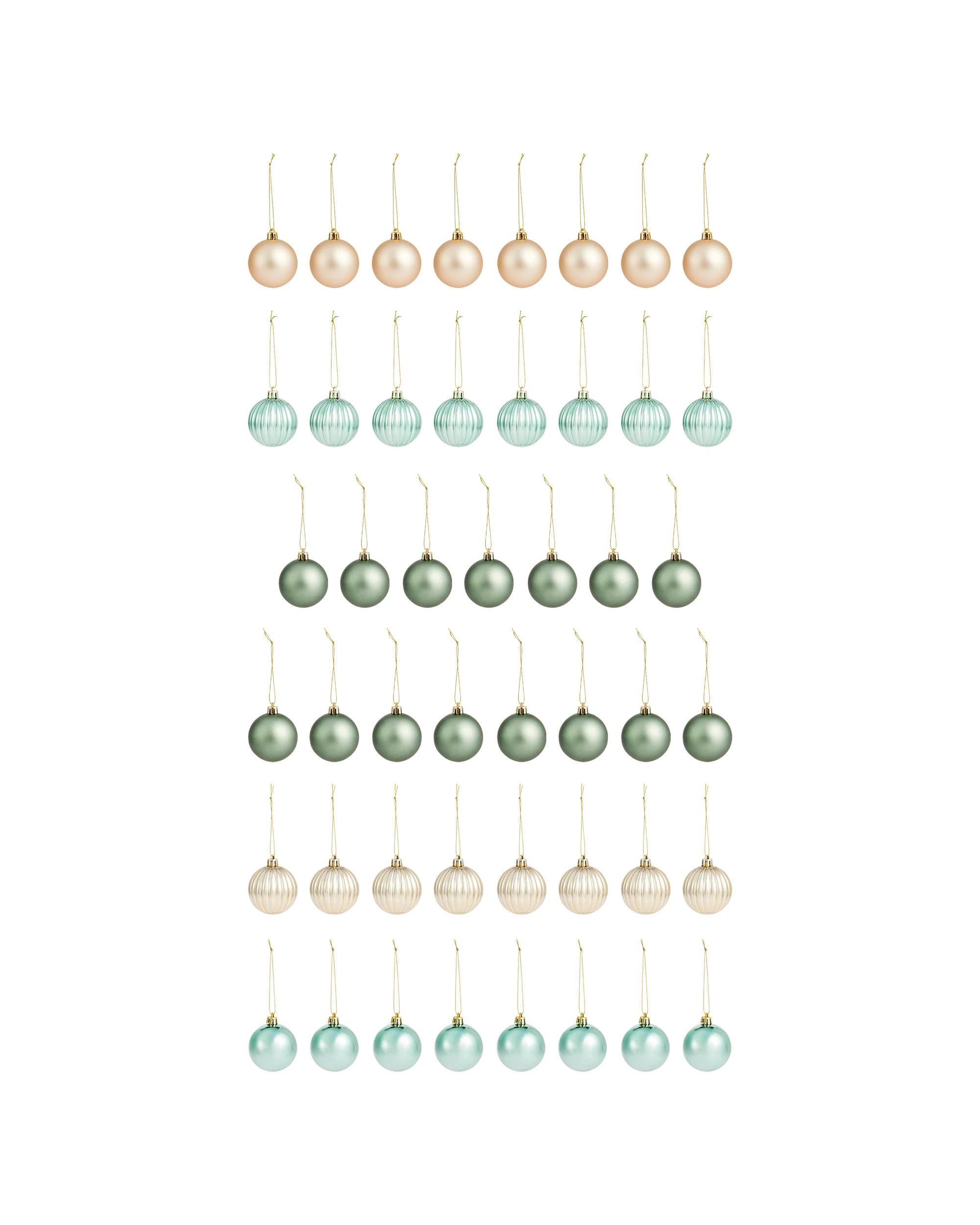2 47 Pack 6cm Natural Baubles, 2 of 9