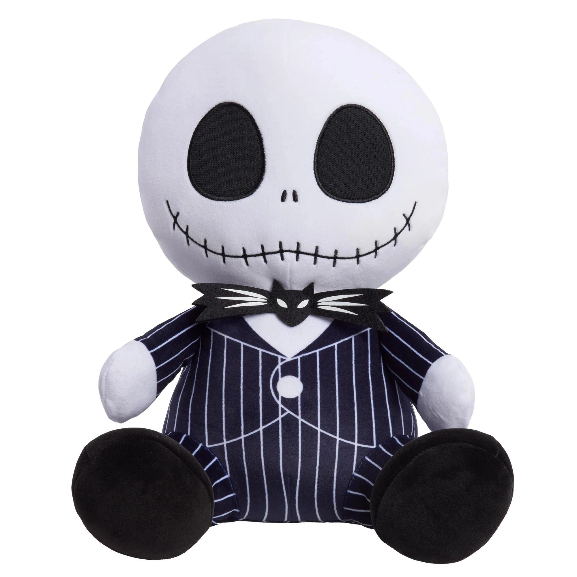 1 Night Before Christmas Jack Skellington 12 Inch Weighted Comfort - Black, 1 of 6