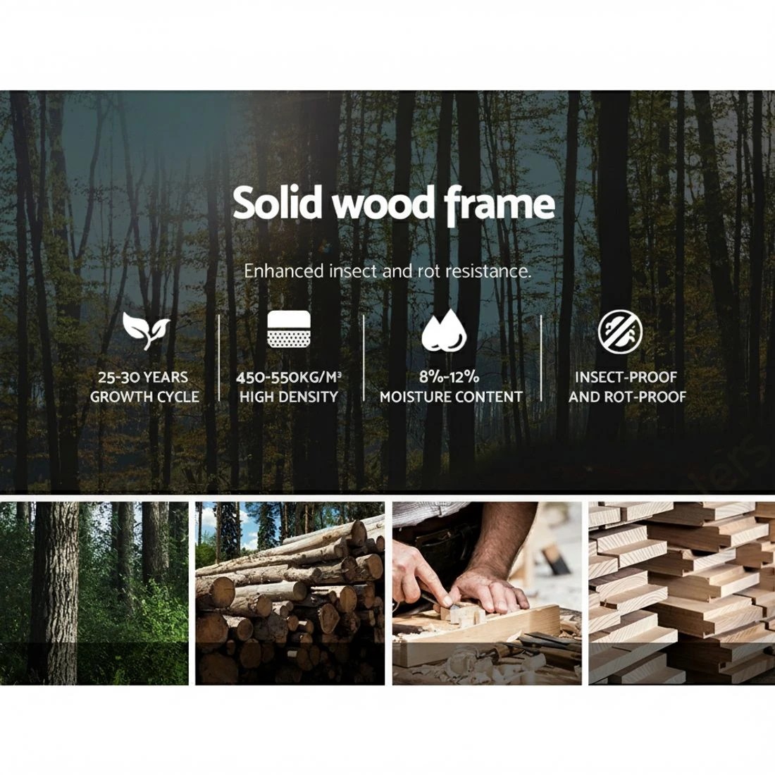 4 Artiss Bed Frame Double Size Gas Lift Base  TOKI - Grey, 4 of 8