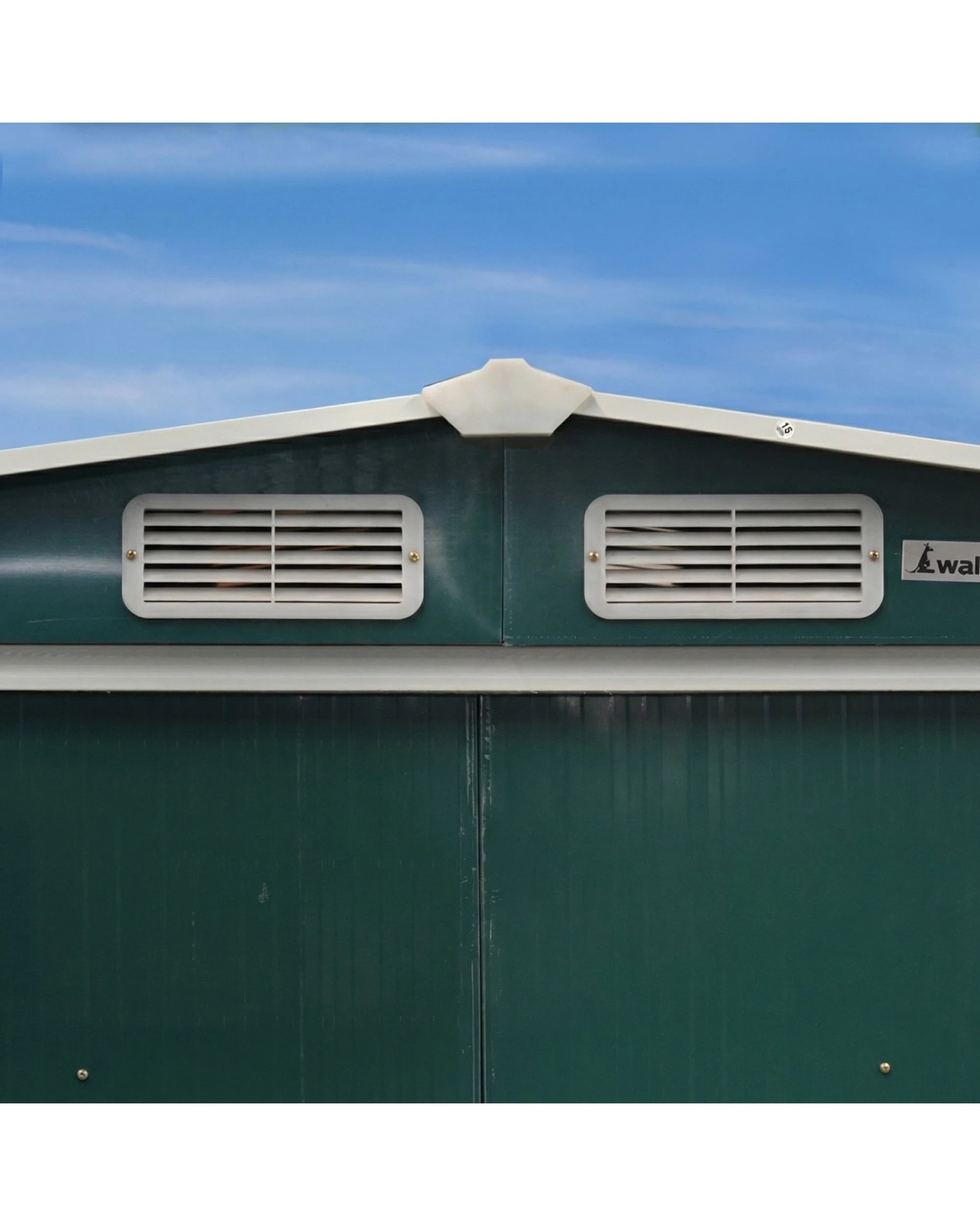 6 Wallaroo 6ft x 8ft Garden Shed Spire Outdoor Storage Shelter Sloped Roof Workshop Tool - Green, 6 of 7