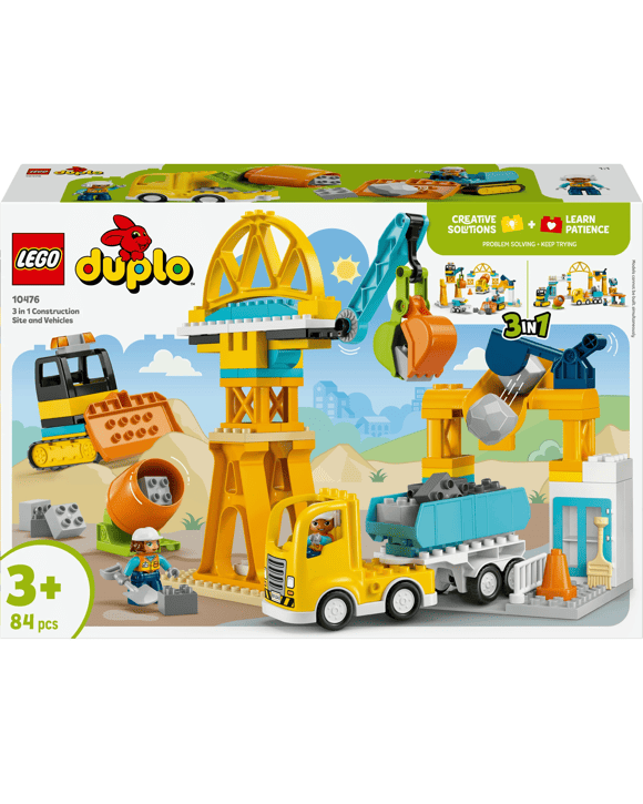 LEGO DUPLO Town 3 in 1 Construction Site and Vehicles 10476