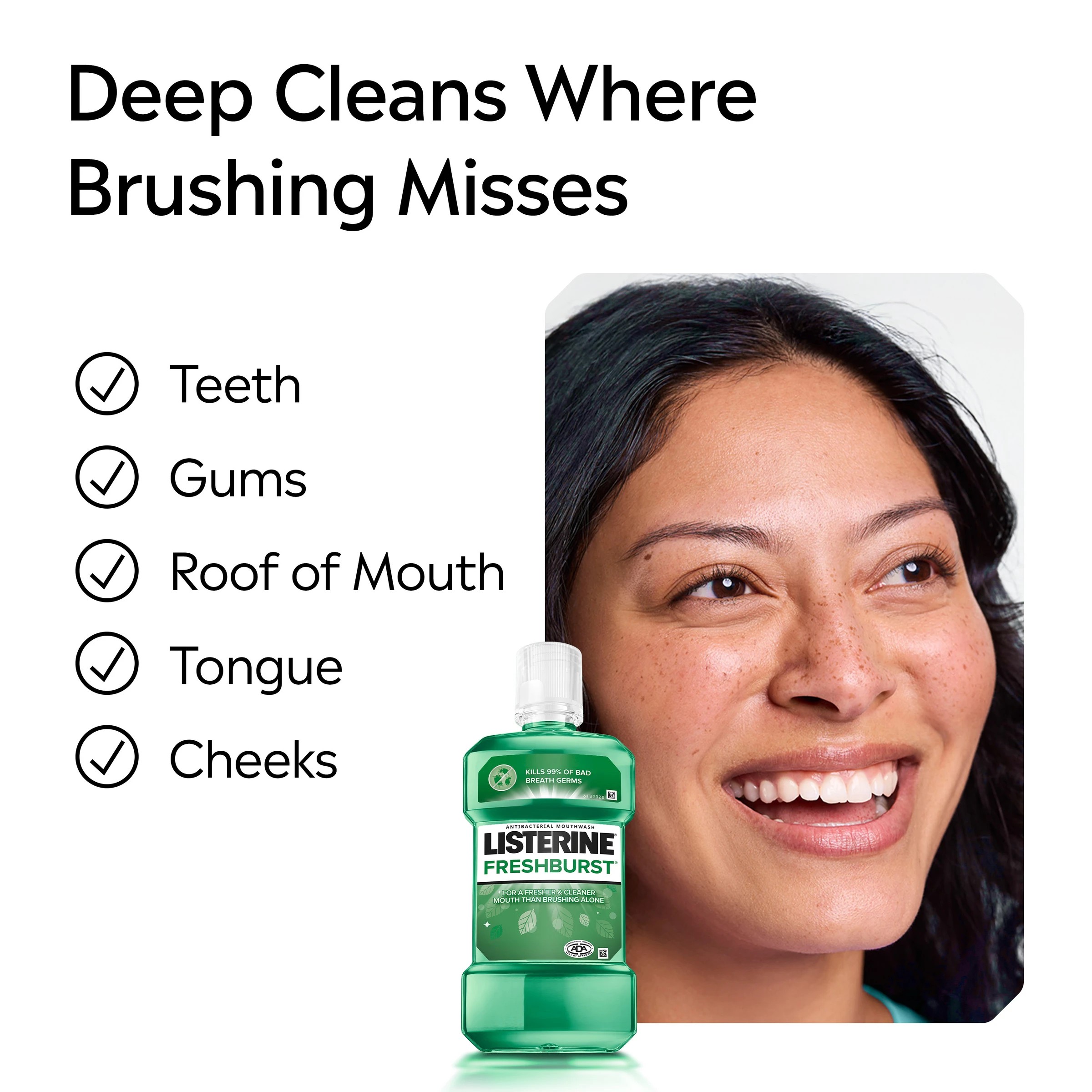 5 Listerine FreshBurst Antibacterial Mouthwash 250ml, 5 of 10