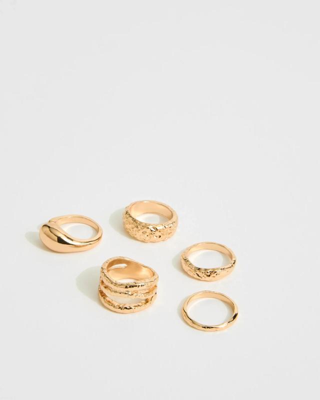 Target Woman 5 Pack Textured Ring