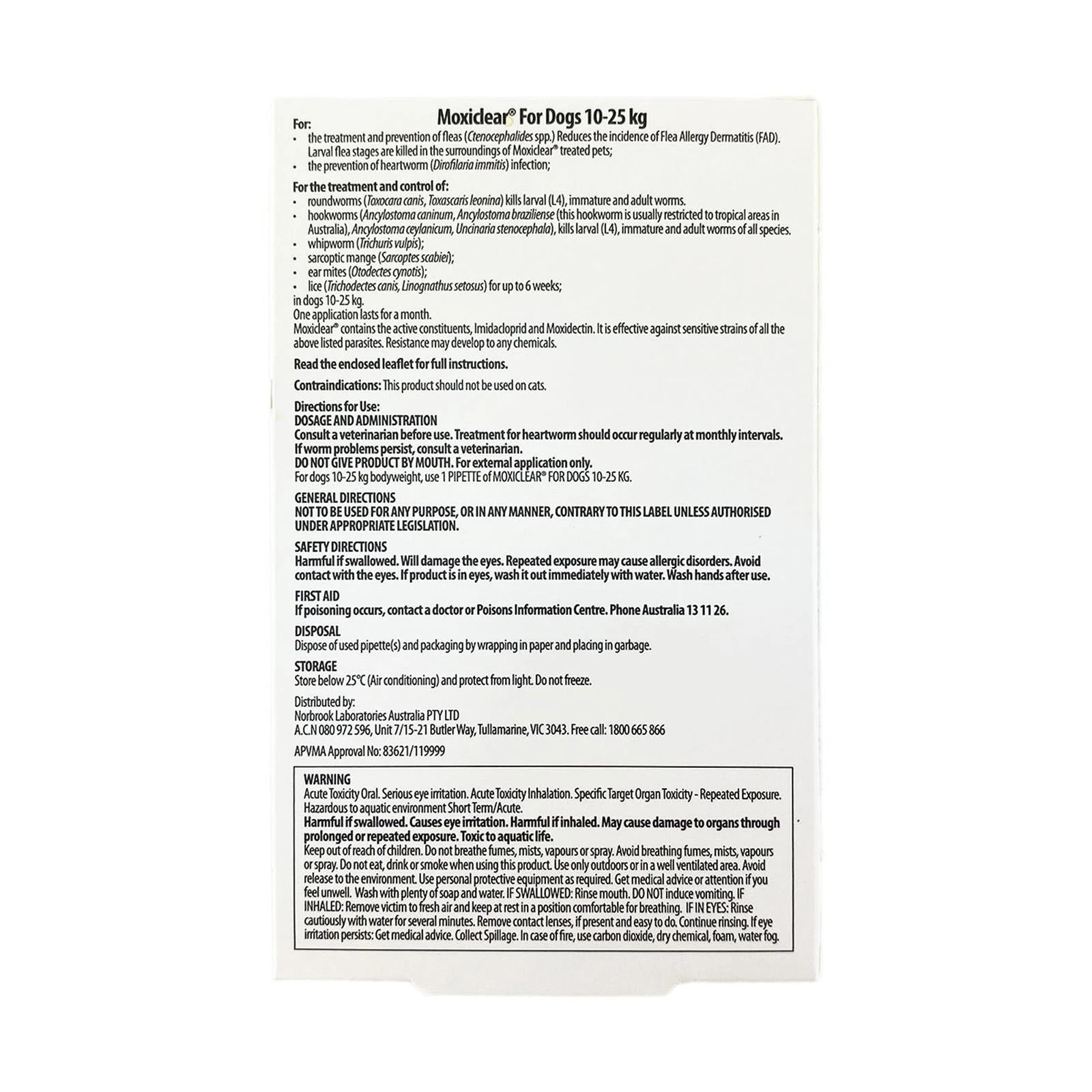 2 Advantage For Dogs 10-25kg 6 Pack, 2 of 2