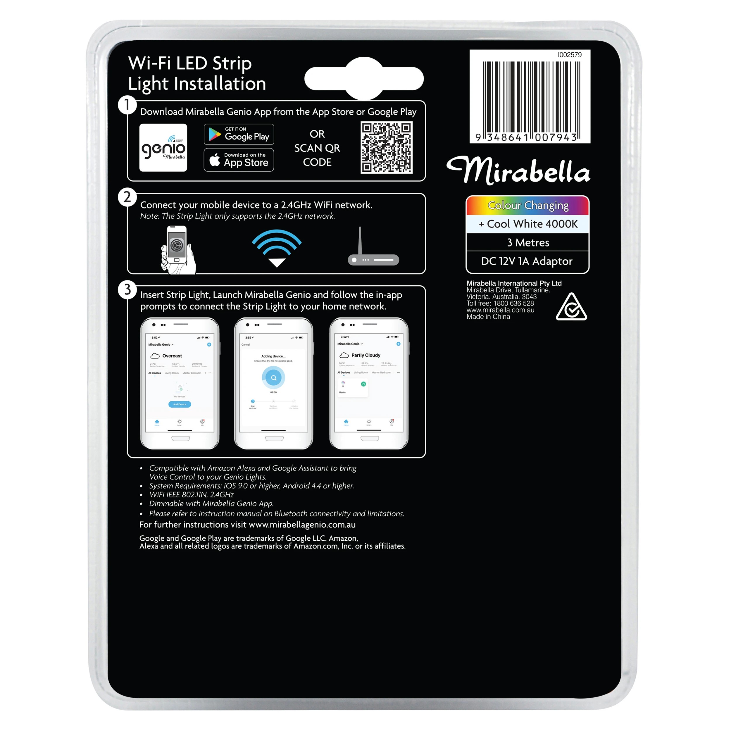 2 Mirabella Genio Wi-Fi LED Strip Light, 2 of 2