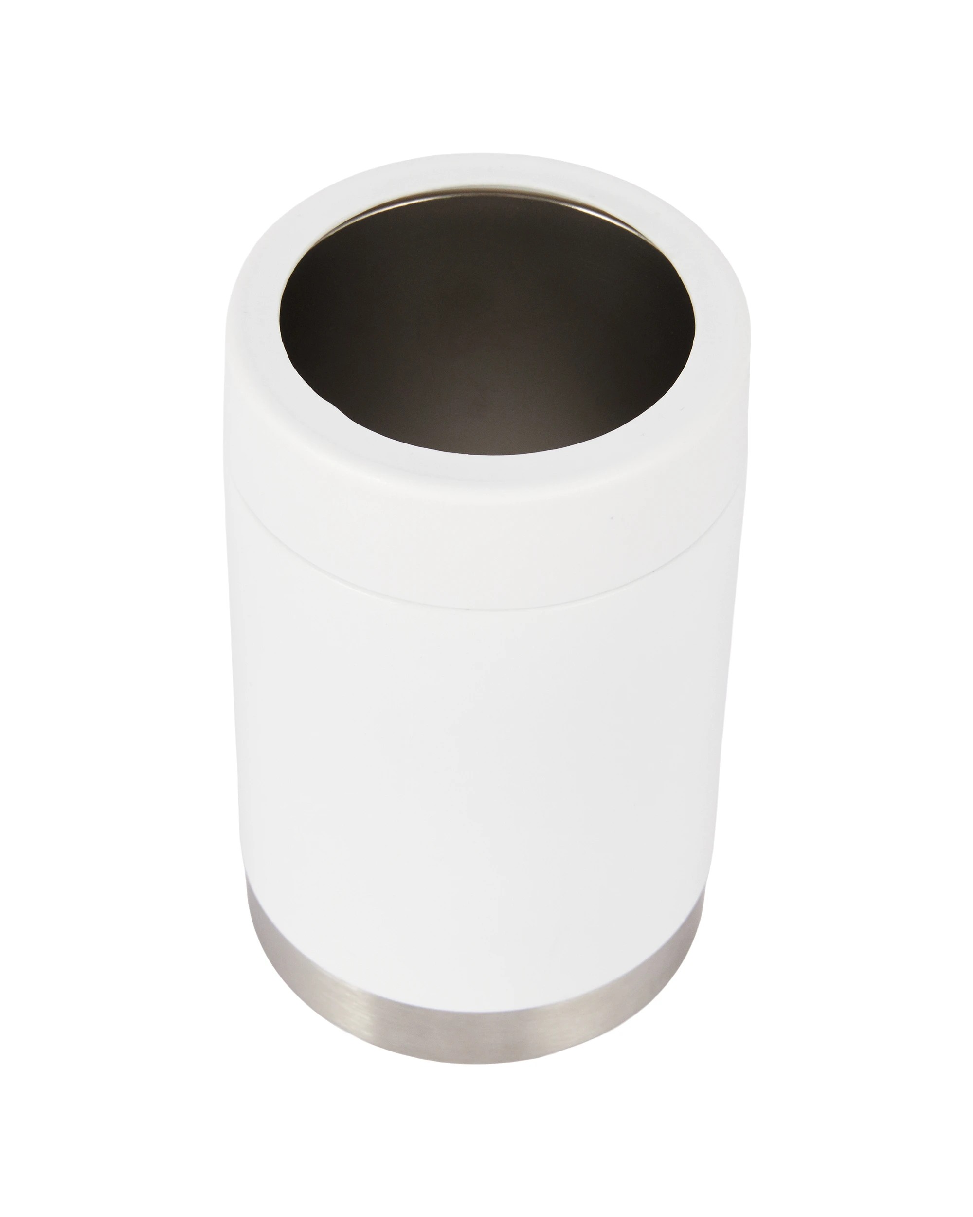 1 Double Wall Can Cooler - White, 1 of 6