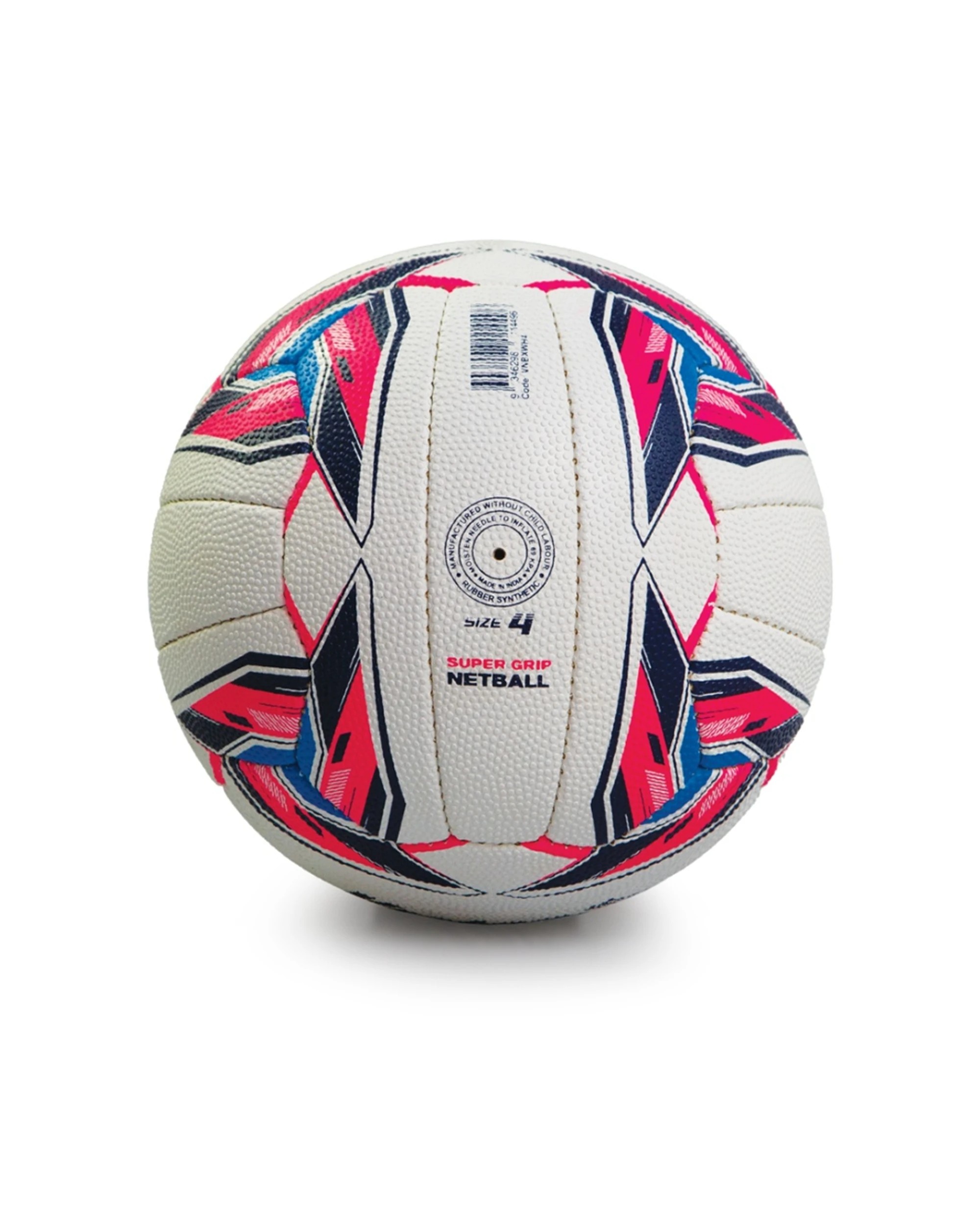 3 Victor Sports Netball X-Treme Superior Grip Durable Rubber Ball Size 4 - Multi, 3 of 3