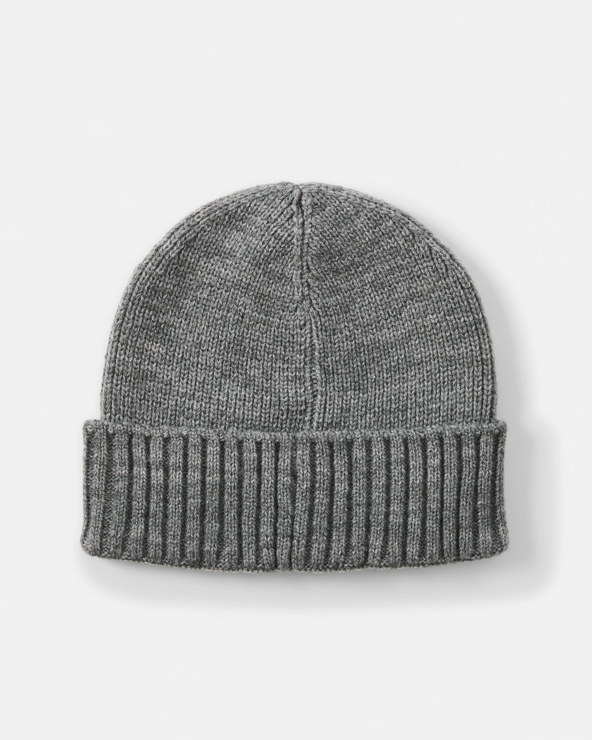 2 Rib Cuff Beanie Grey, 2 of 3