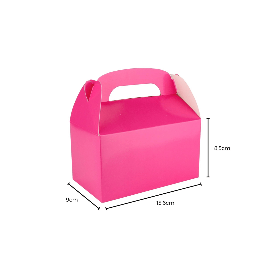 2 Party Maker Hot Pink Lolly/Treat Boxes with Handle Pack of 6, 2 of 2