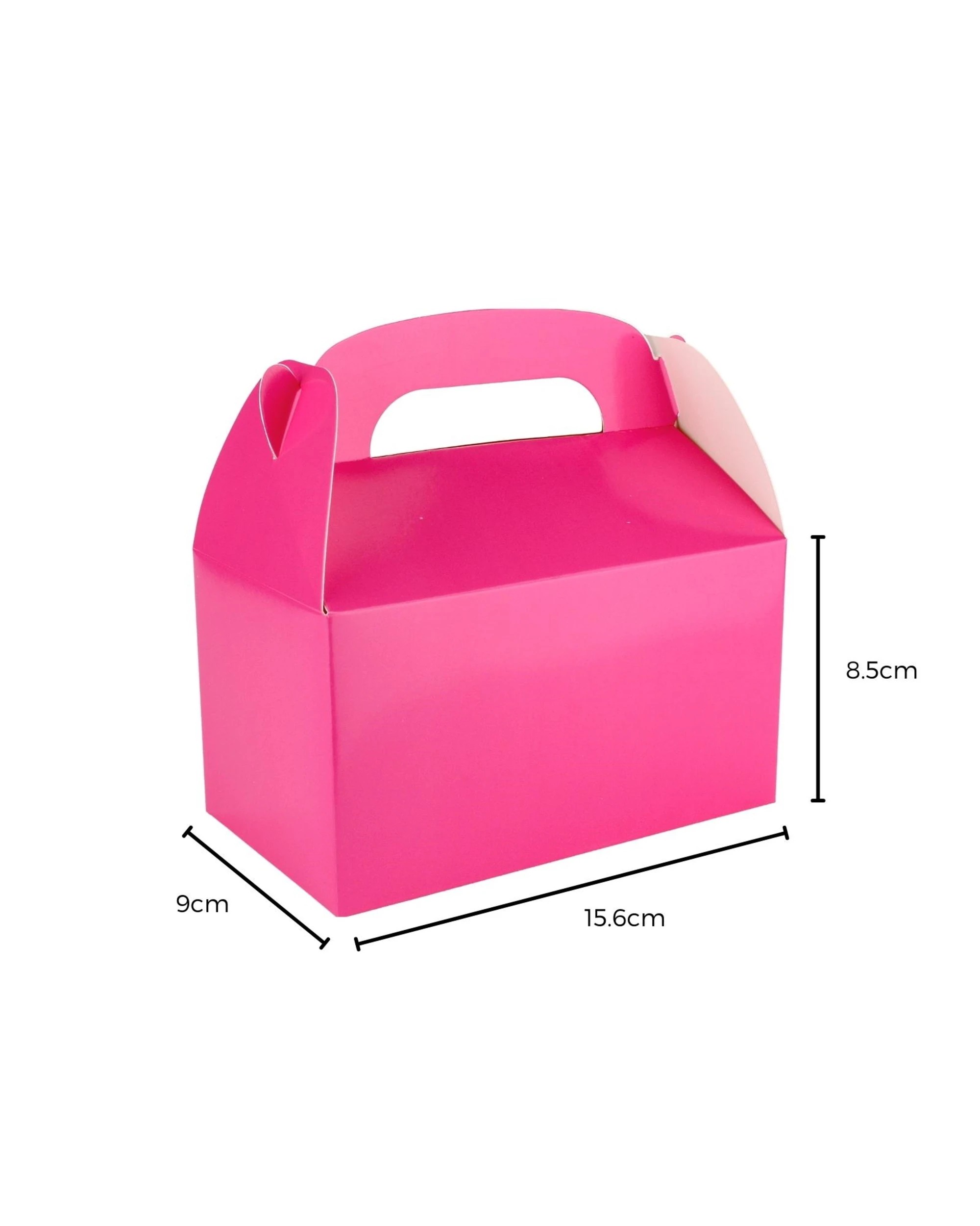 2 Hot Pink Lolly/Treat Boxes with Handle (Pack of 6), 2 of 2