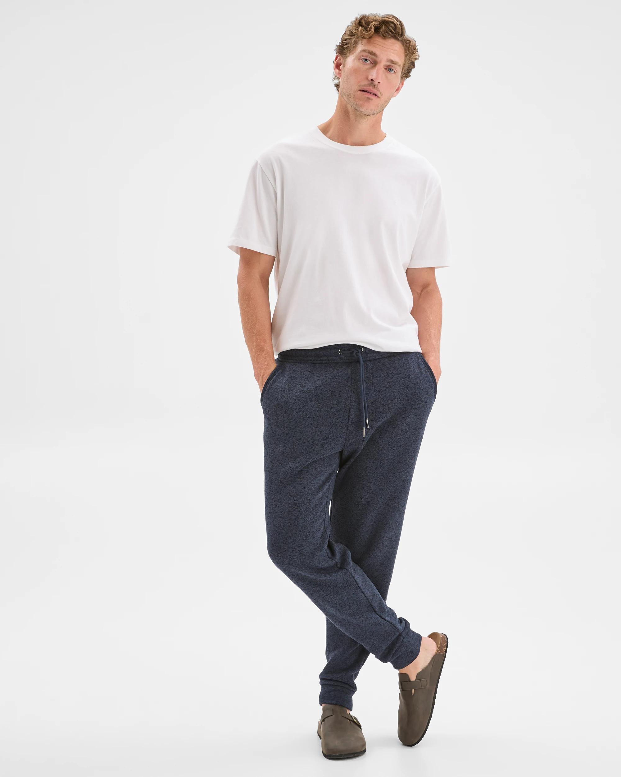 4 Target Man Cuffed Full Length Trackpants NAVY MARLE, 4 of 6