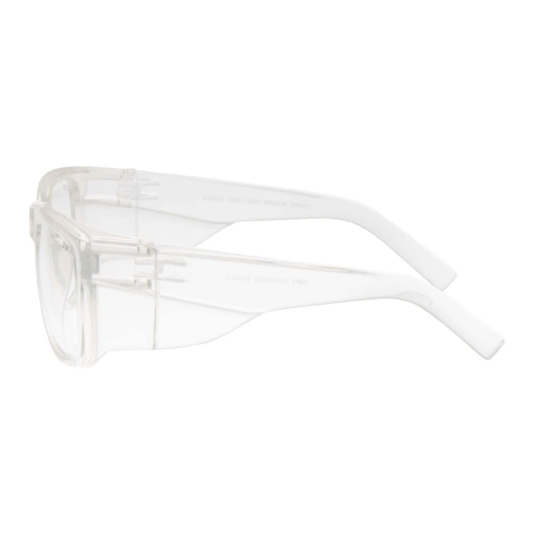 4 Defy Shield Safety Glasses Clear Lens, 4 of 4