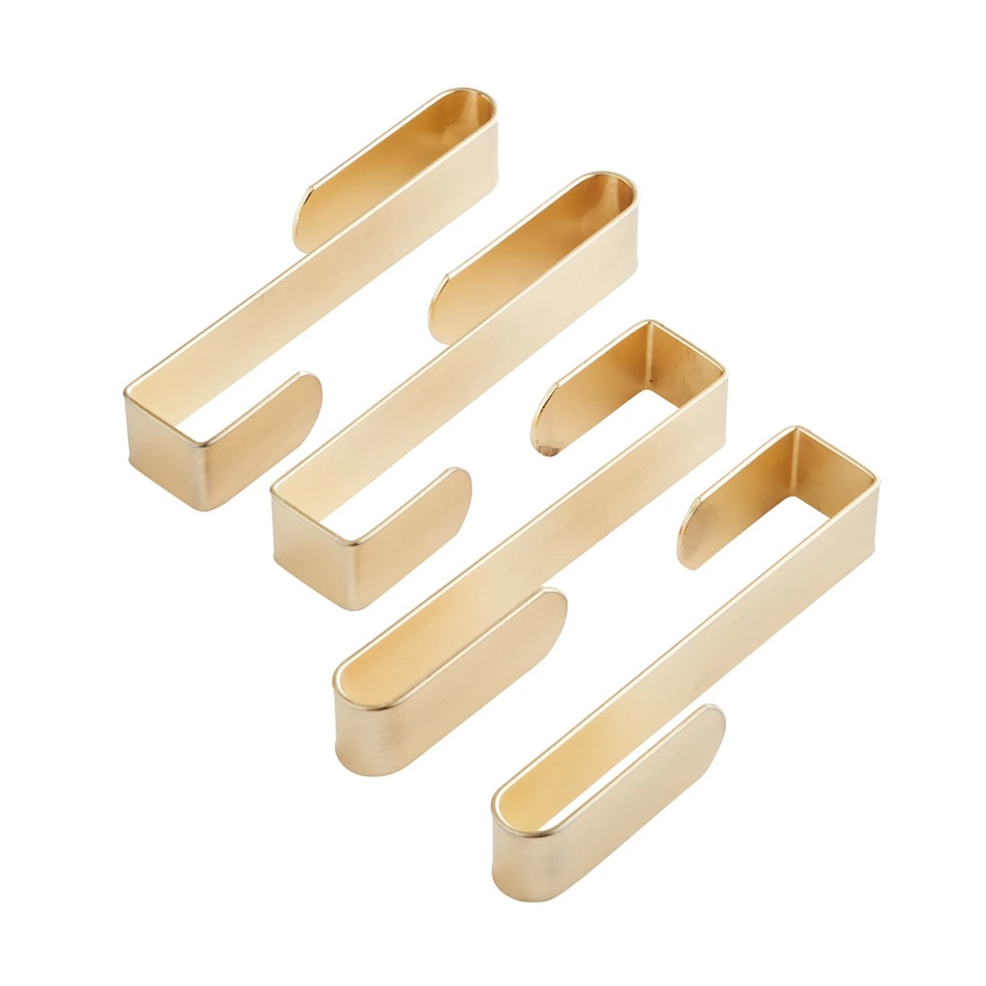 2 4 Pack Over The Door Hooks - Gold Look, 2 of 6