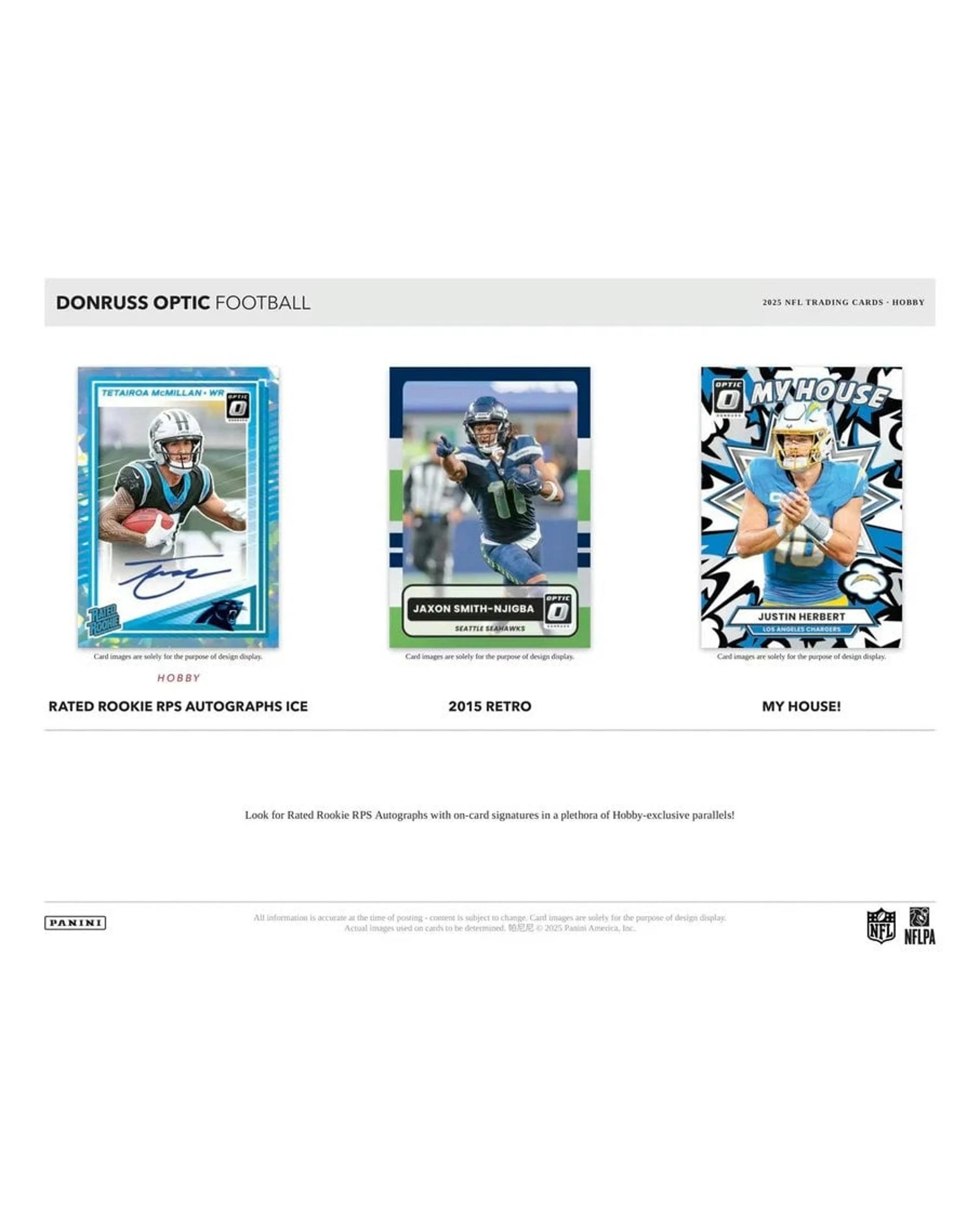 4 Panini 2025 NFL Donruss Optic Football Hobby Box, 4 of 6