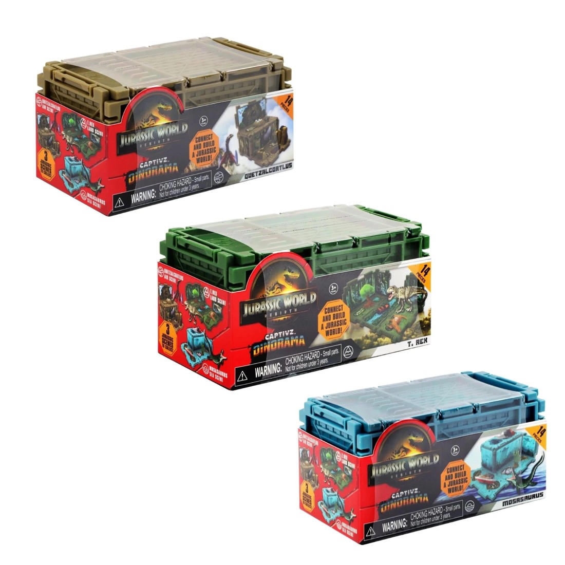 1 Jurassic World Rebirth Captivz Dinorama - Assorted - Multi, 1 of 8