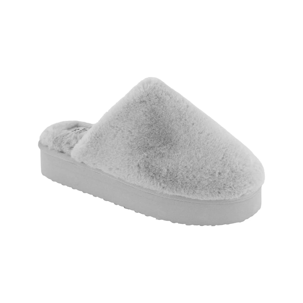 1 Furry Platform Scuffs Micro Grey, 1 of 3