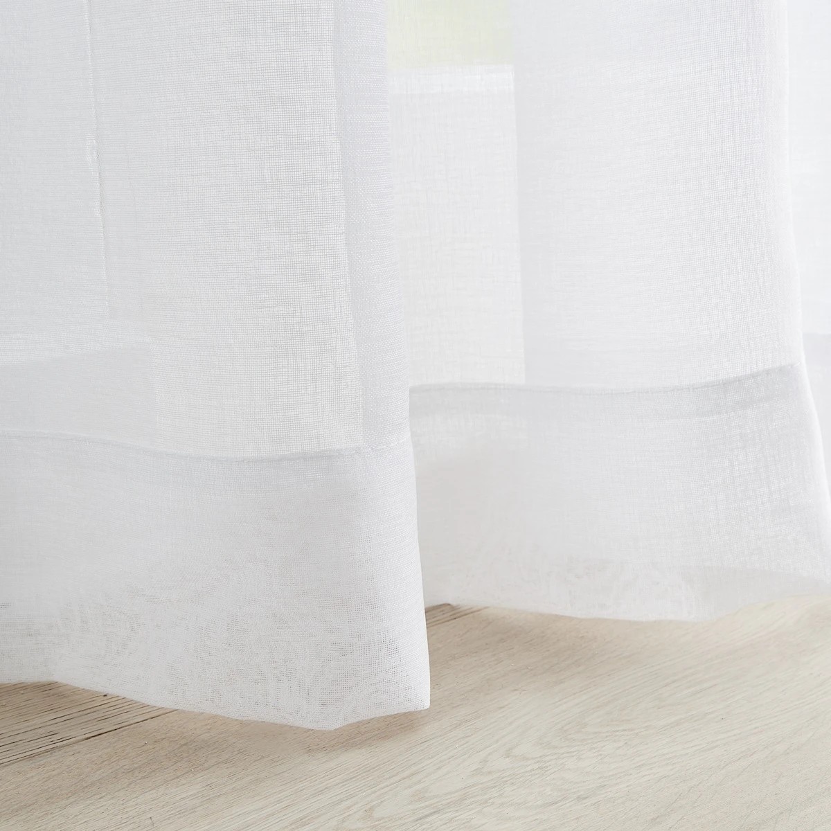 5 Toulouse Voile Tab Top Curtain White - ​​​​​​​120cm x 213cm, 5 of 5