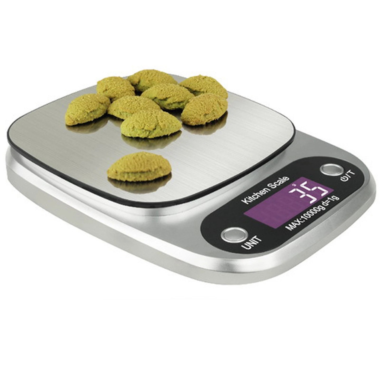 1 TODO 10Kg Stainless Steel Kitchen Scale Backlit Lcd Display 1G Graduation Jewelry Platform, 1 of 2