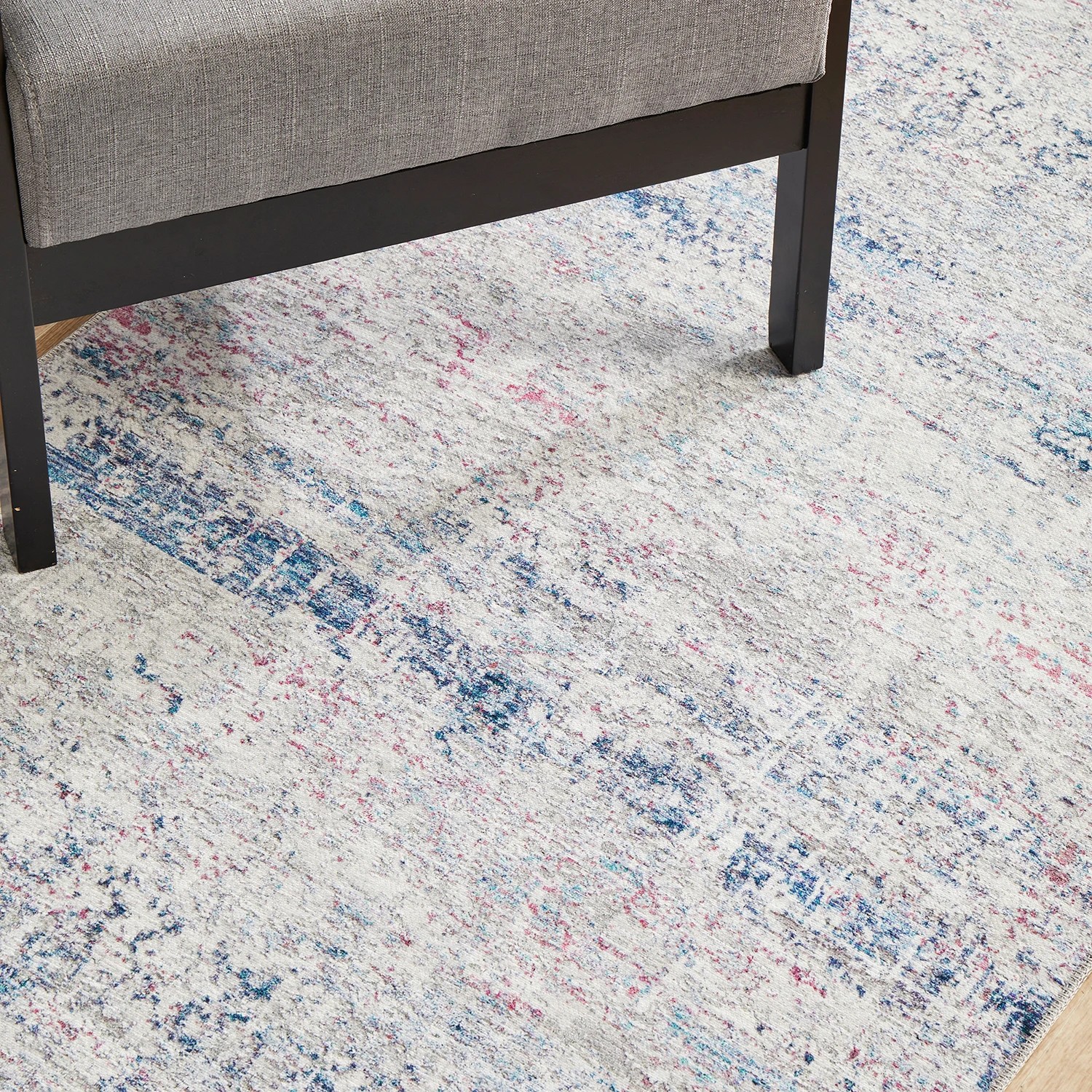 6 Common Ground Rugs Bazaar 144 400x80cm - Large Runner Rug - Blue, 6 of 8