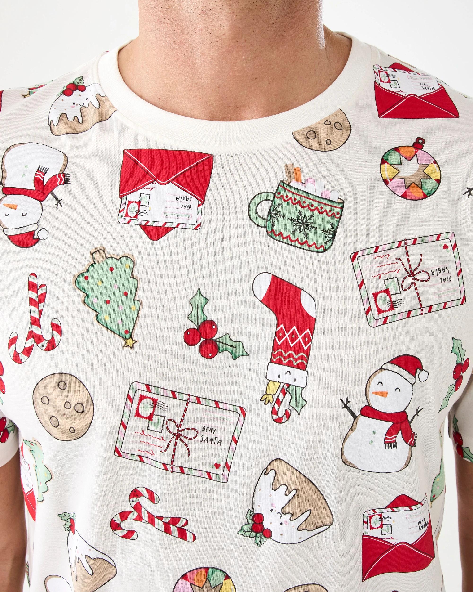 6 Family Matching Christmas Icons Wishing Tree Mens Pyjama Set Xmas Icons, 6 of 9