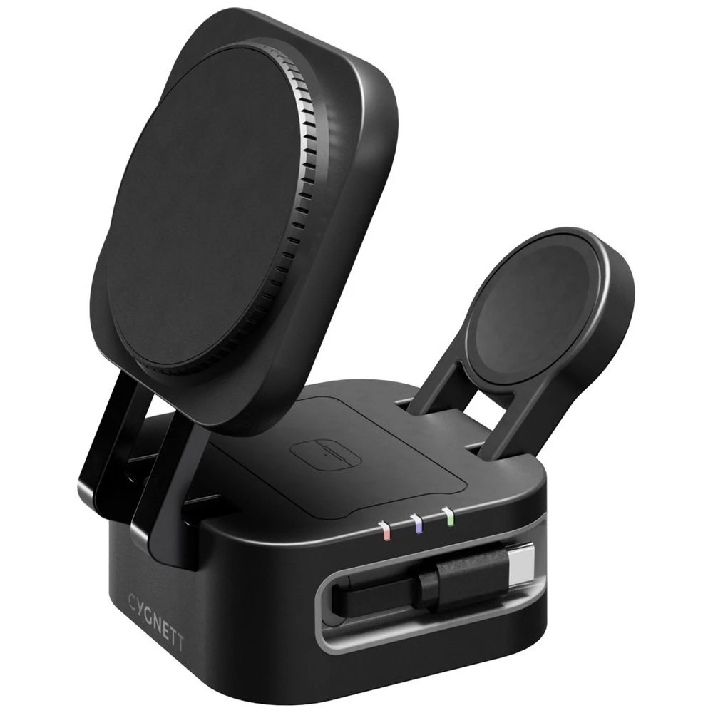 1 Cygnett ChargeBase 3 in 1 Wireless Charger w/ USB-C, 1 of 5