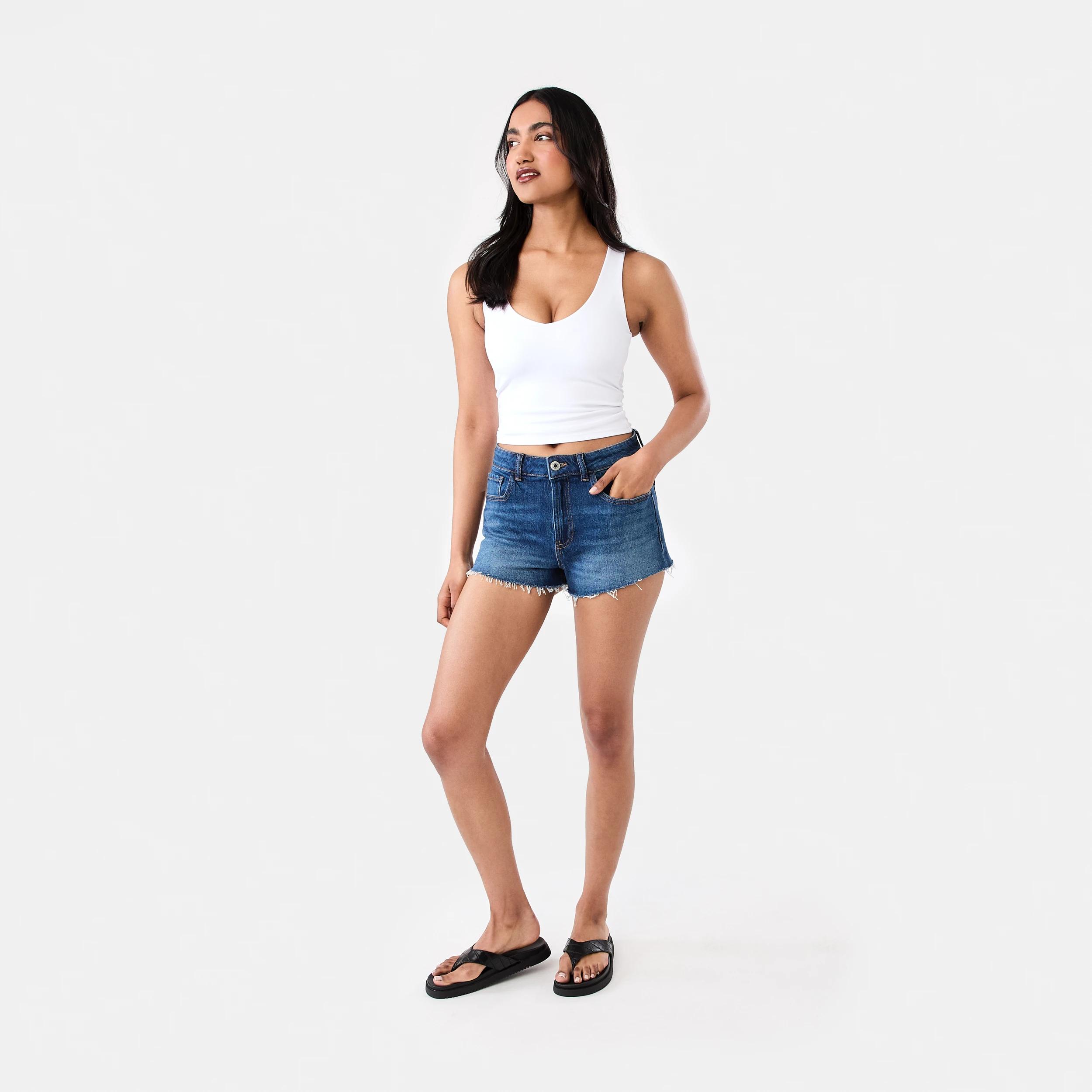 2 Denim Shorts Dark Wash, 2 of 7