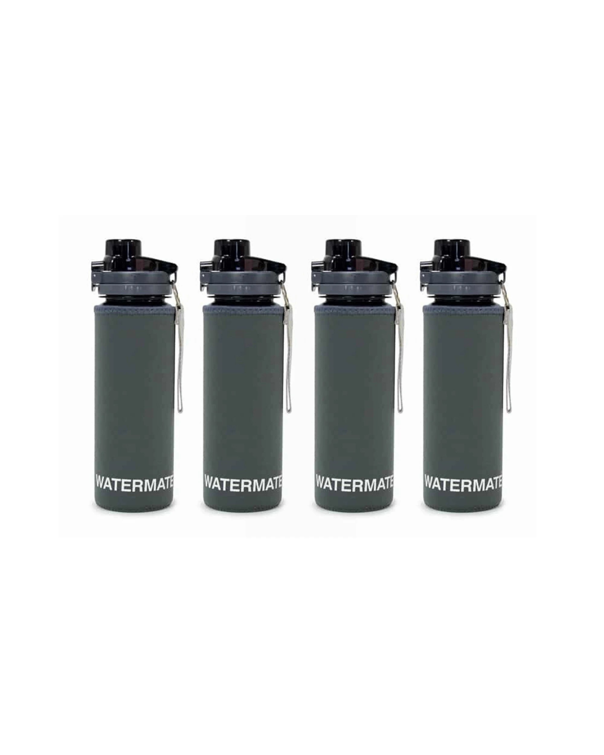 1 Annabel Trends Watermate Neoprene Drink Bottle Cover 4PK Insulating 550ml - Charcoal, 1 of 2