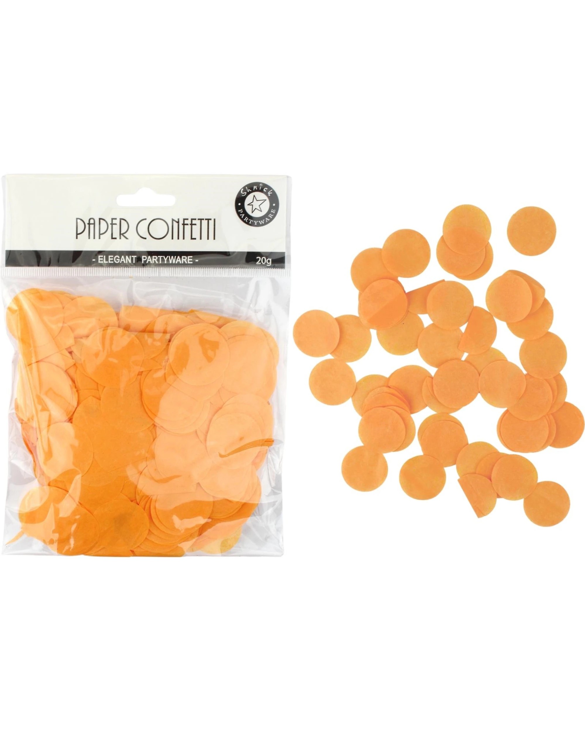 1 Party Planet Tissue Paper Confetti Dots 20g - Orange, 1 of 1