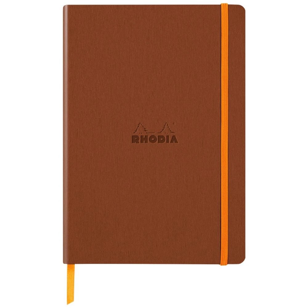 1 Rhodia A5 Rhodiarama Lined Notebook Brown 160 Pages, 1 of 3