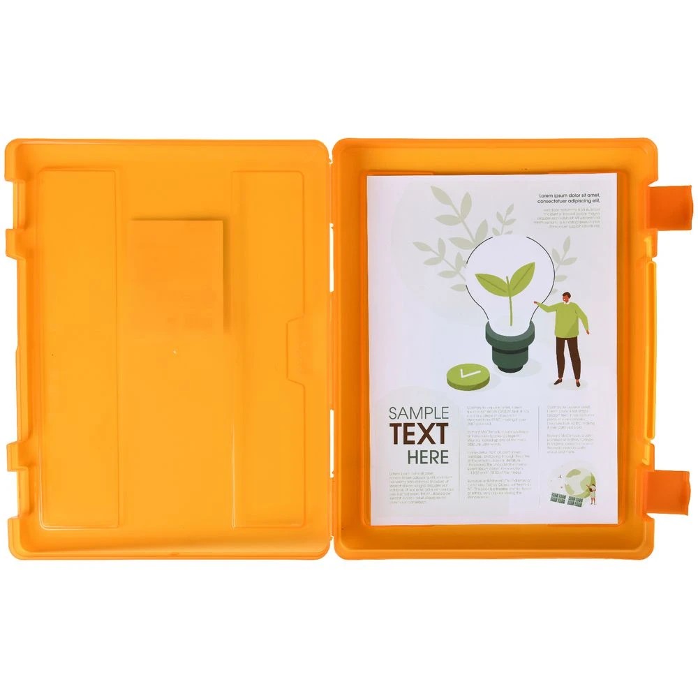 3 J.Burrows Stationery Case with Handle Orange, 3 of 4