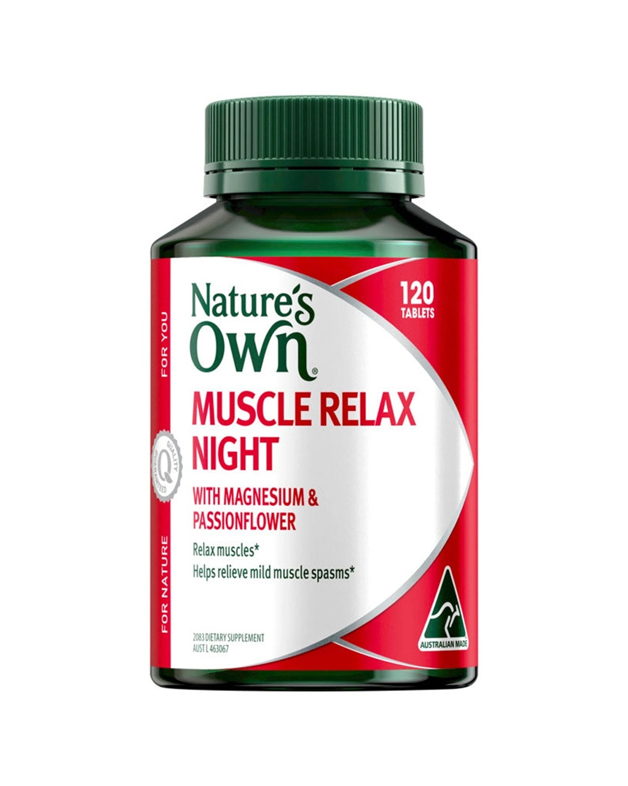 1 Nature's Own 120pc Muscle Relax Night Tablets Magnesium Supplement, 1 of 7