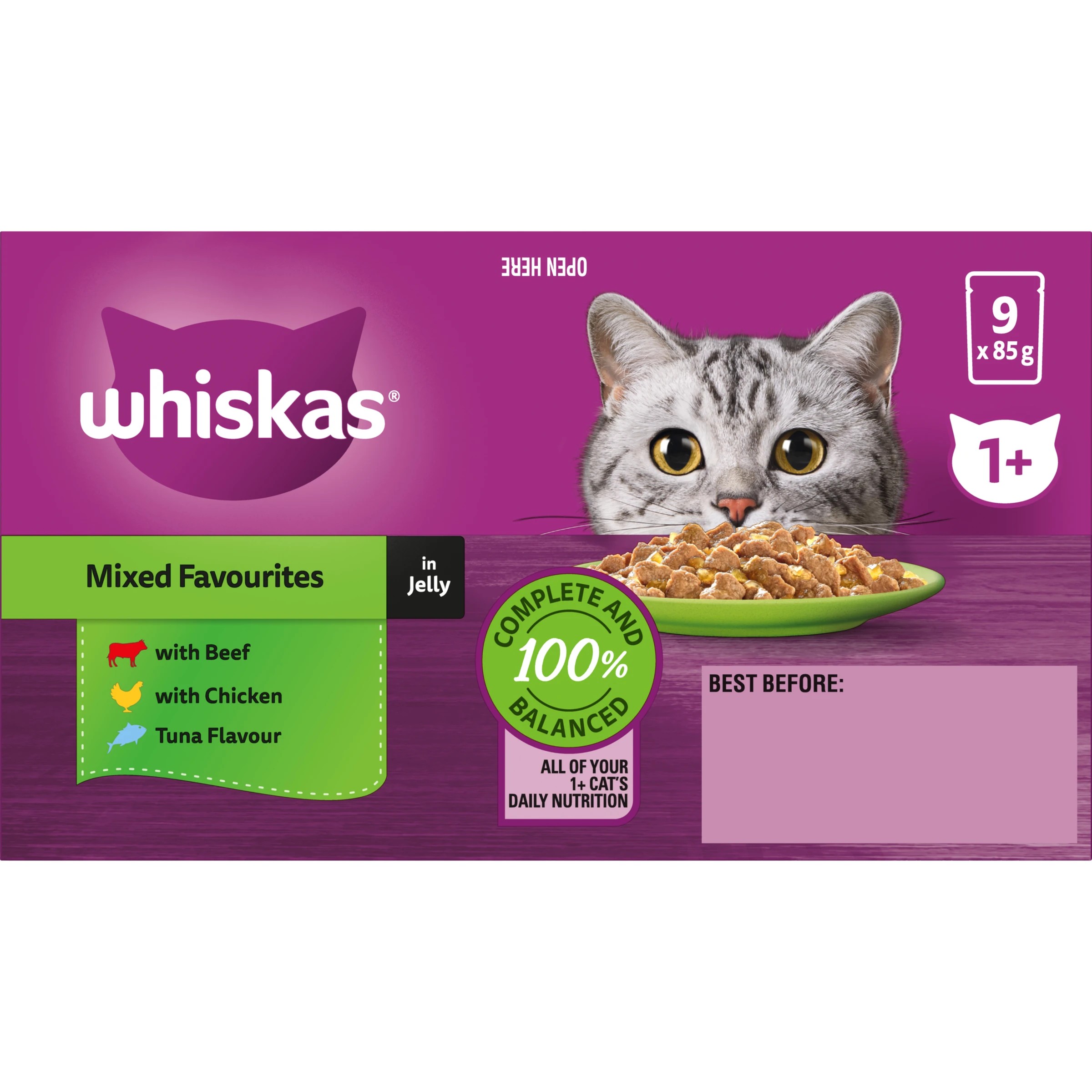 4 Whiskas Mixed Favourites in Jelly, 4 of 10