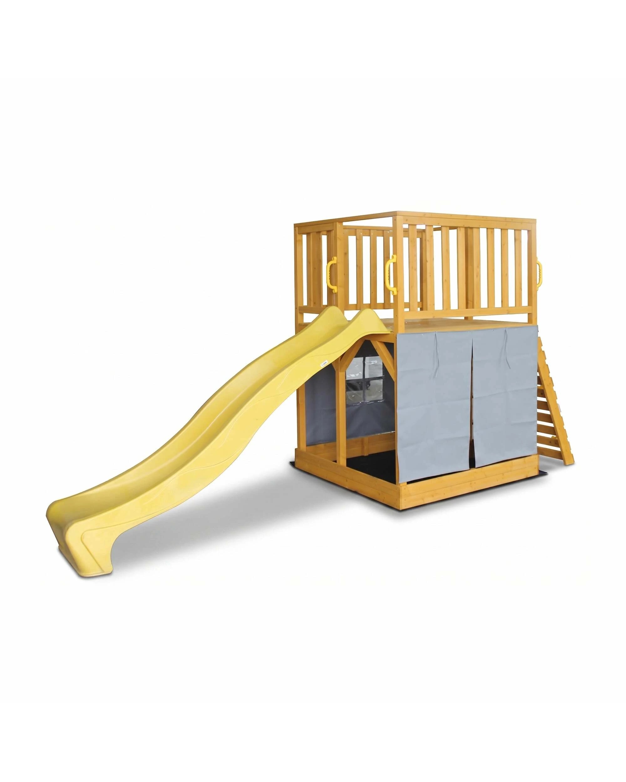 5 Hide & Seek Kids Henry Hideout Cubby House with Slide - Yellow, 5 of 5