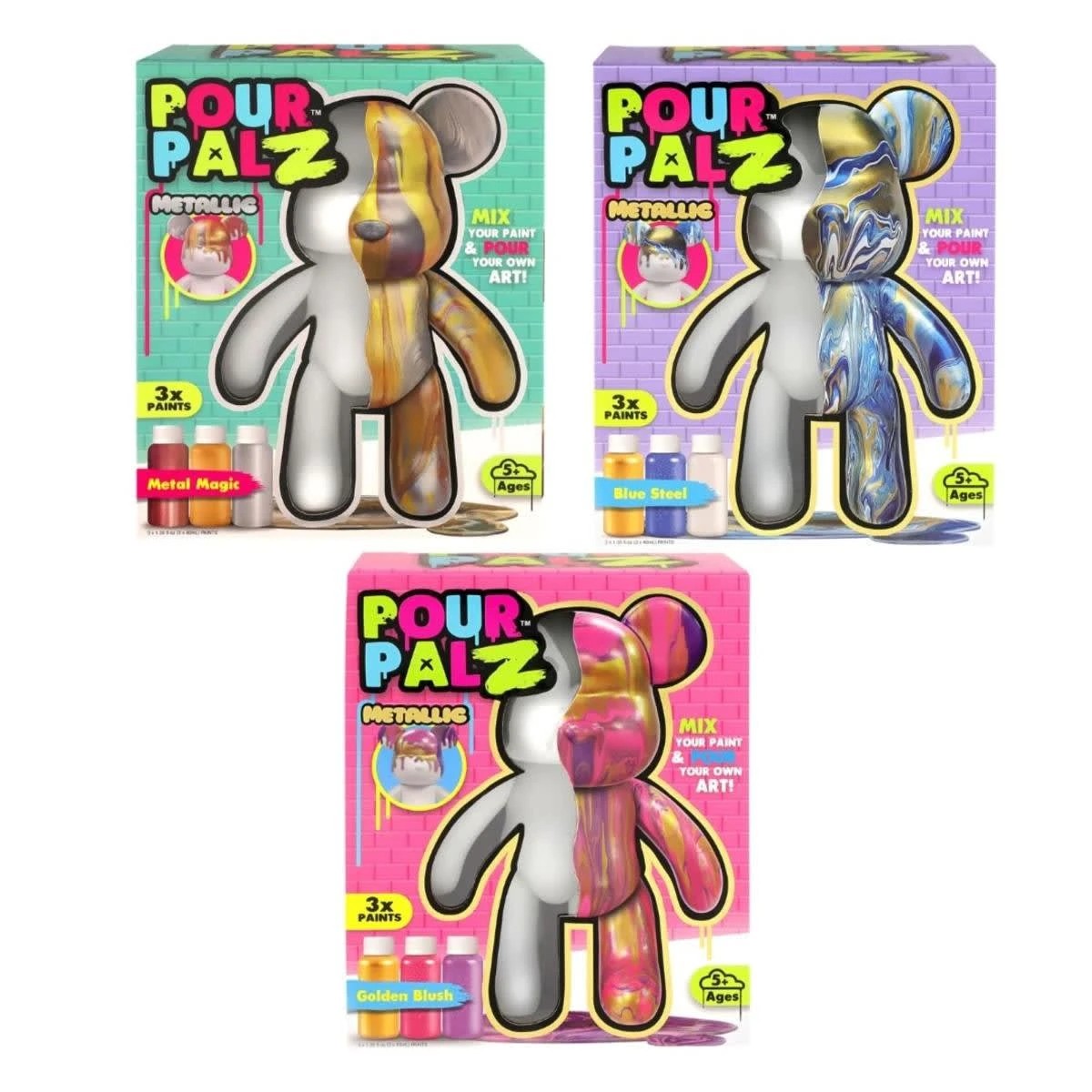 1 Pour Palz Large Paint Bear - Assorted, 1 of 10