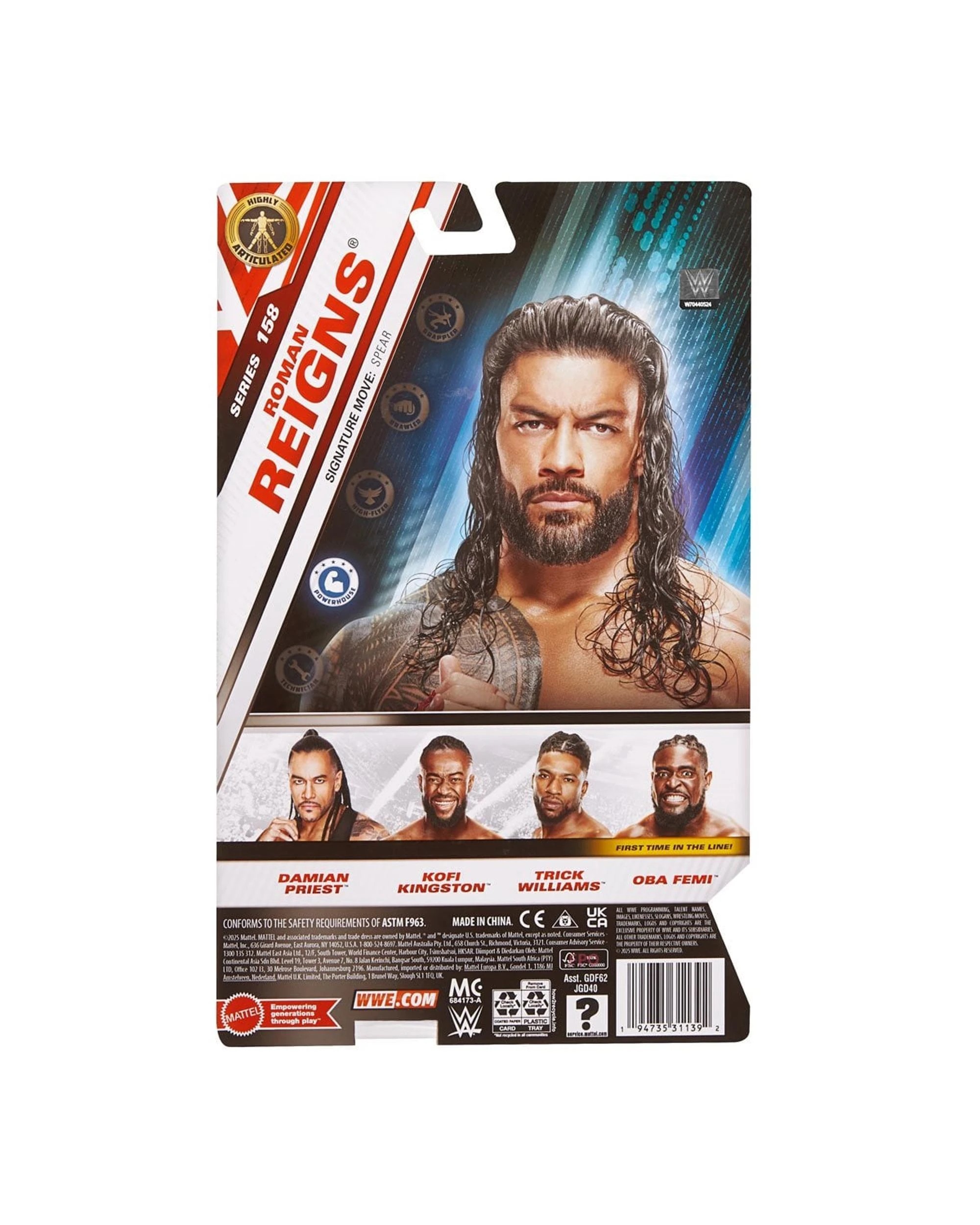 6 WWE Main Event Series 158 Roman Reigns Action Figure, 6 of 6