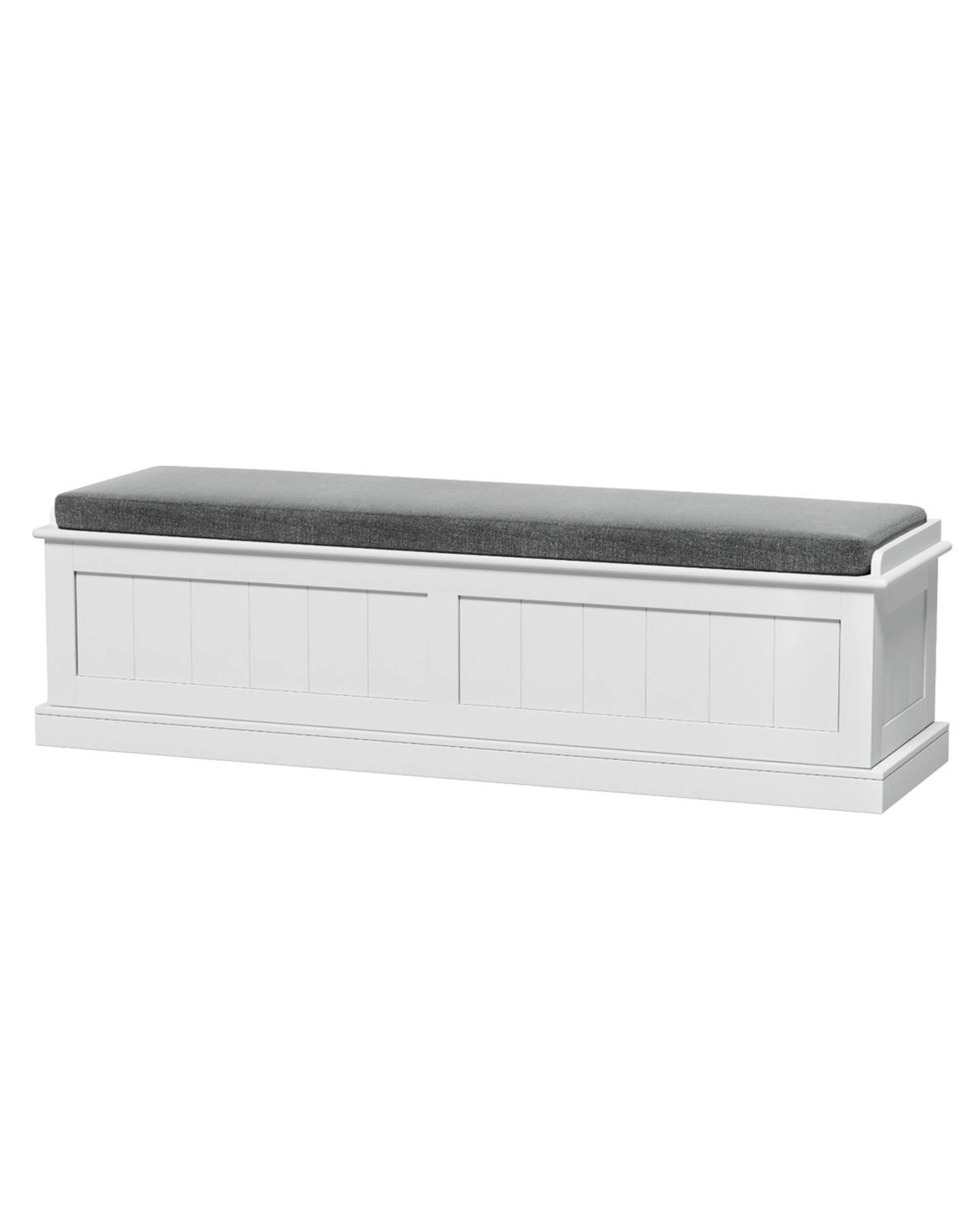 1 Artiss Storage Ottoman Blanket Box 140cm Fluted
 - White, 1 of 3