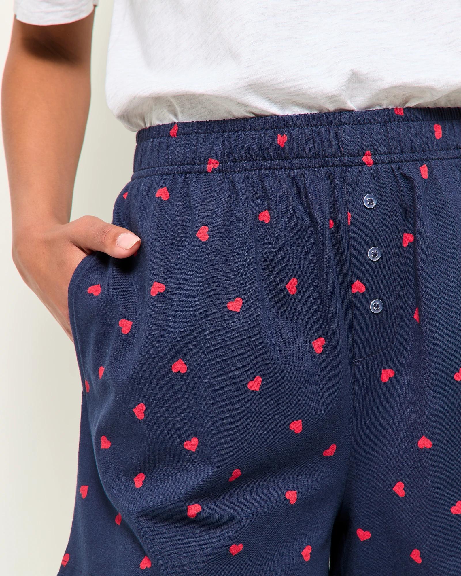 5 Target Australian Cotton Jersey Sleep Boxer Shorts NAVY HEART, 5 of 5